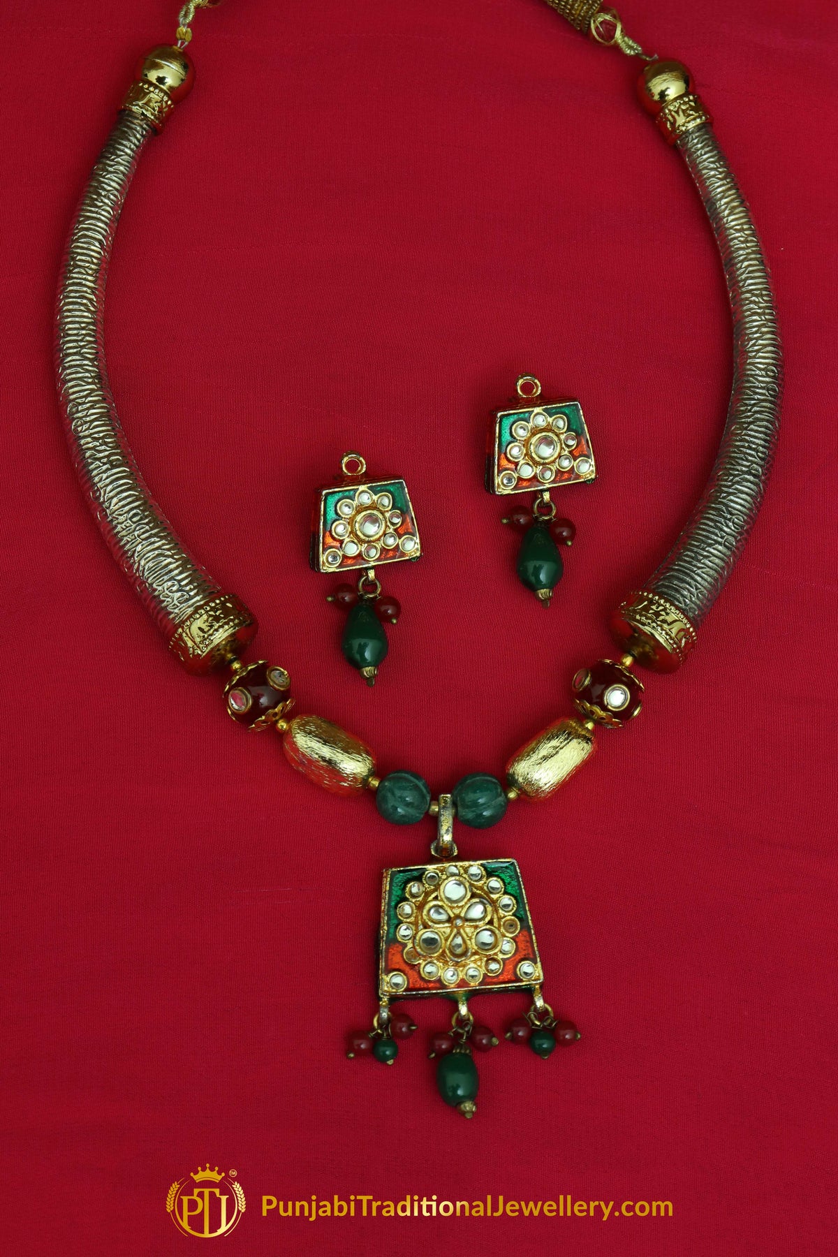 Jodha Necklace Set By Punjabi Traditional Jewellery