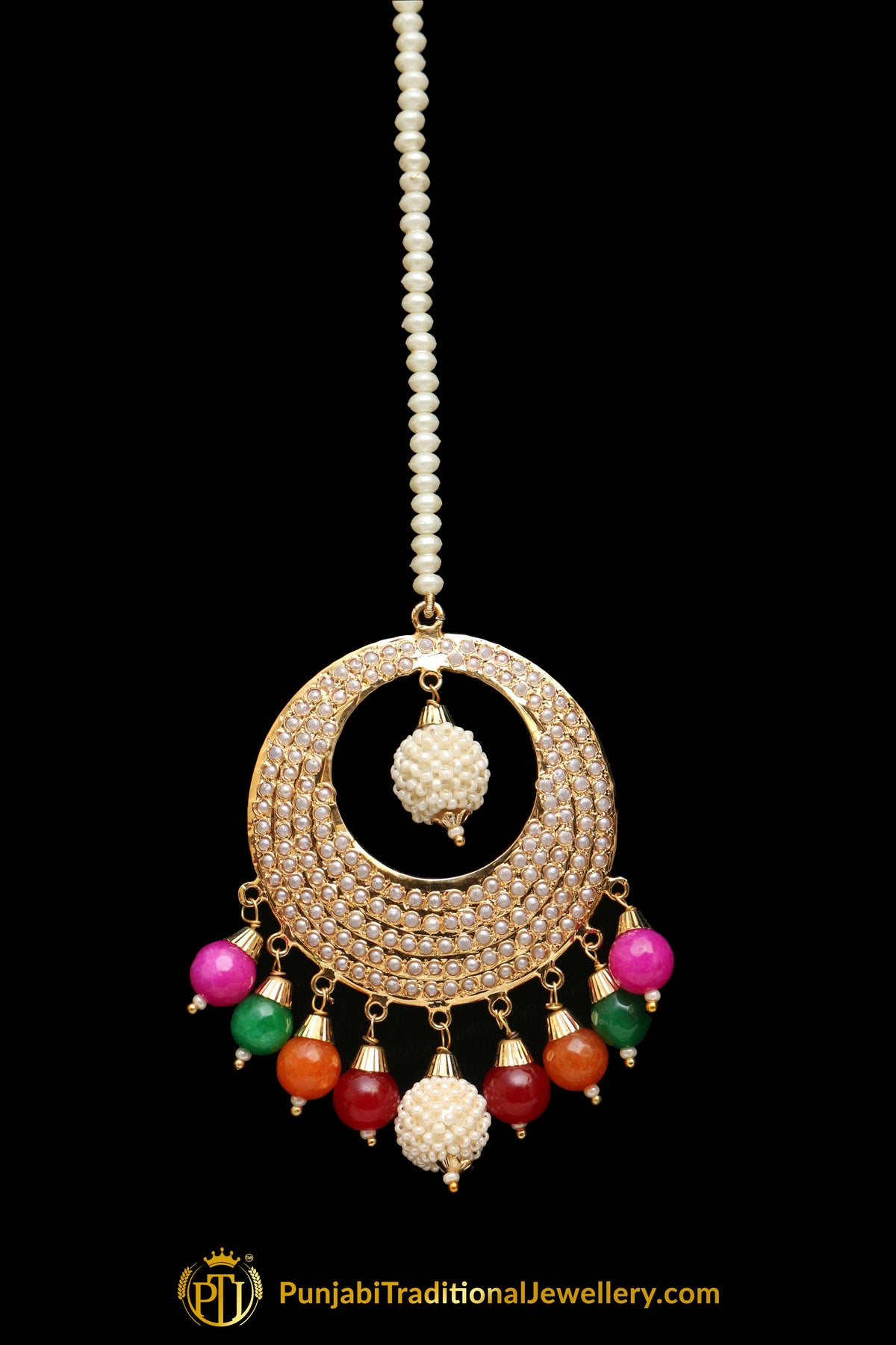 Multi Jadau Tikka By Punjabi Traditional Jewellery