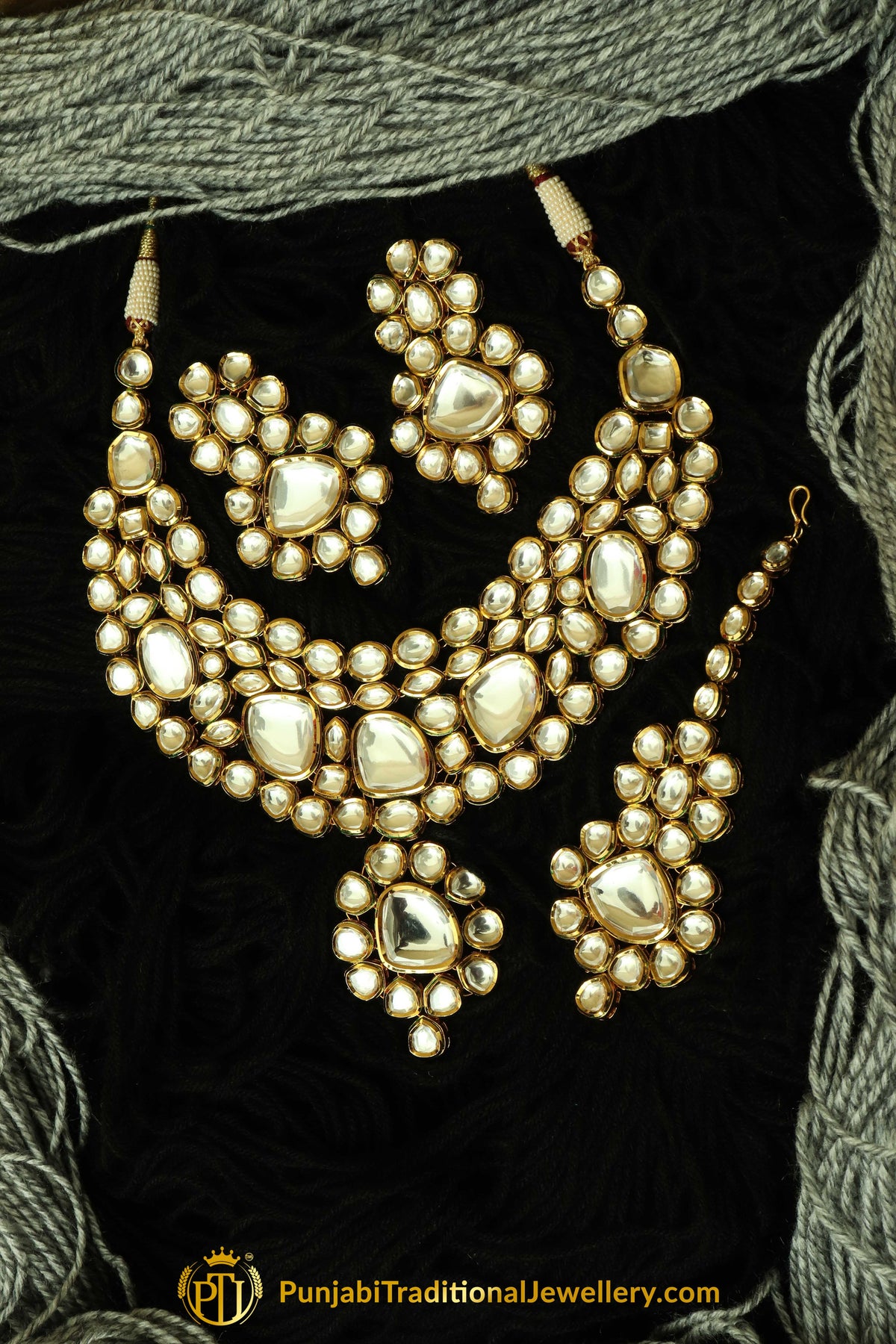 Kundan Necklace Set By Punjabi Traditional Jewellery