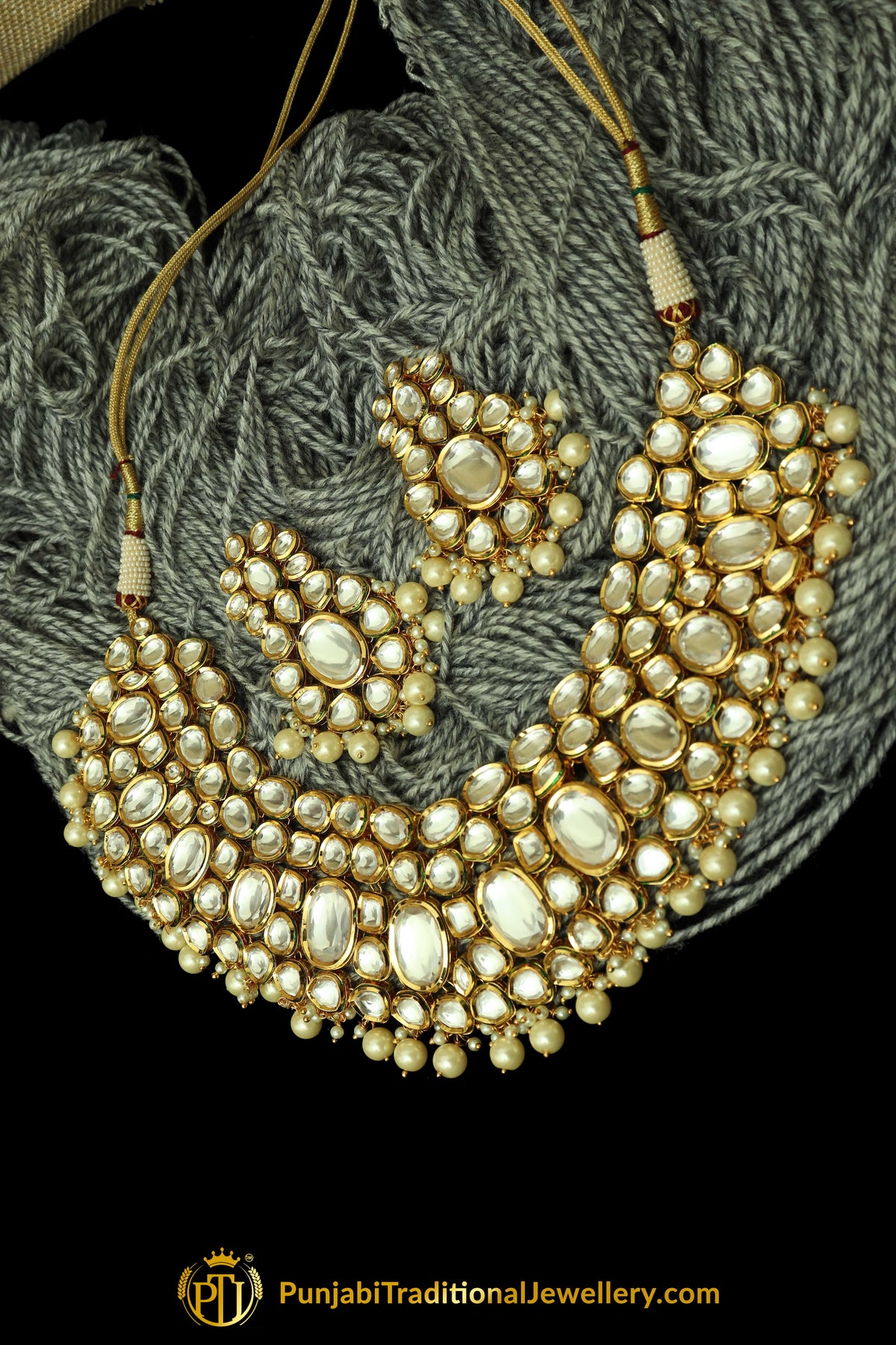 Kundan Necklace Set By Punjabi Taditional Jewellery