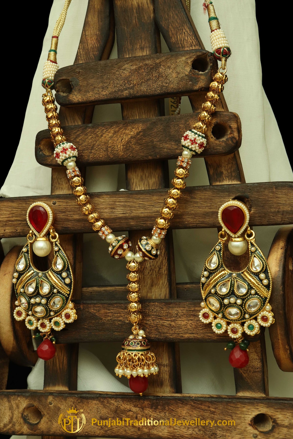 Jodha Mala Necklace Set By Punjabi Traditional Jewellery