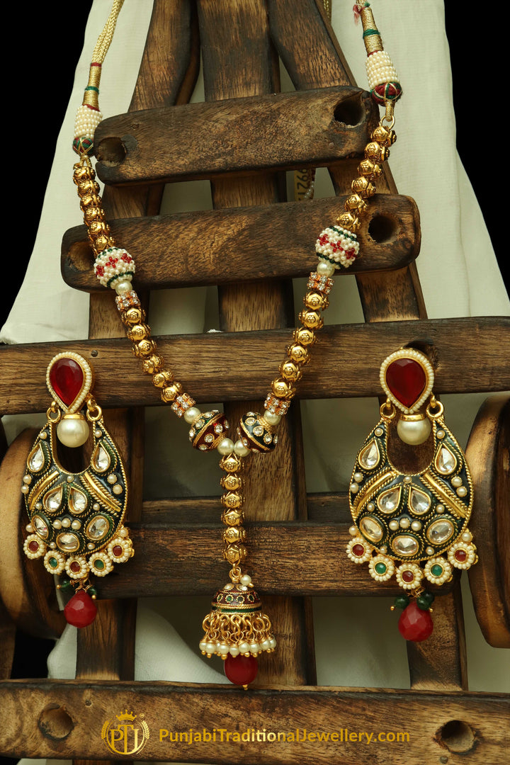 Jodha Mala Necklace Set By Punjabi Traditional Jewellery