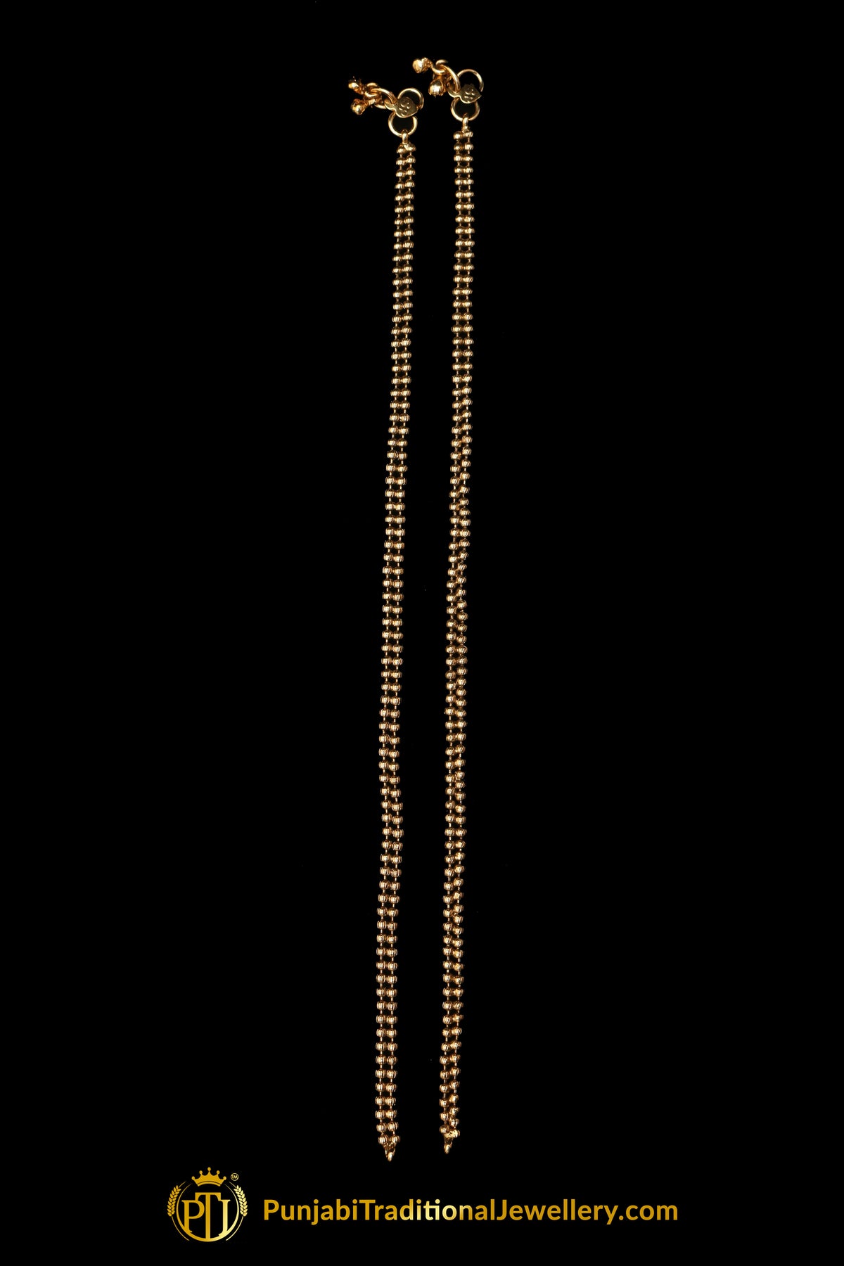 Antique Gold Payal By Punjabi Traditional Jewellery