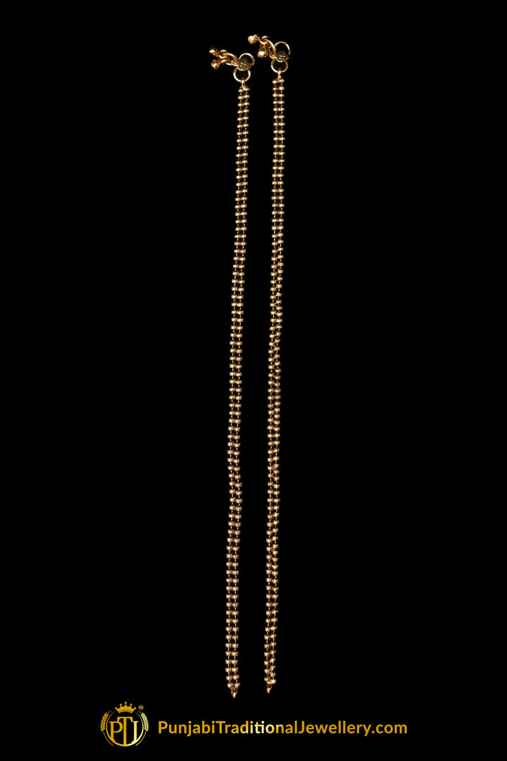 Antique Gold Payal By Punjabi Traditional Jewellery
