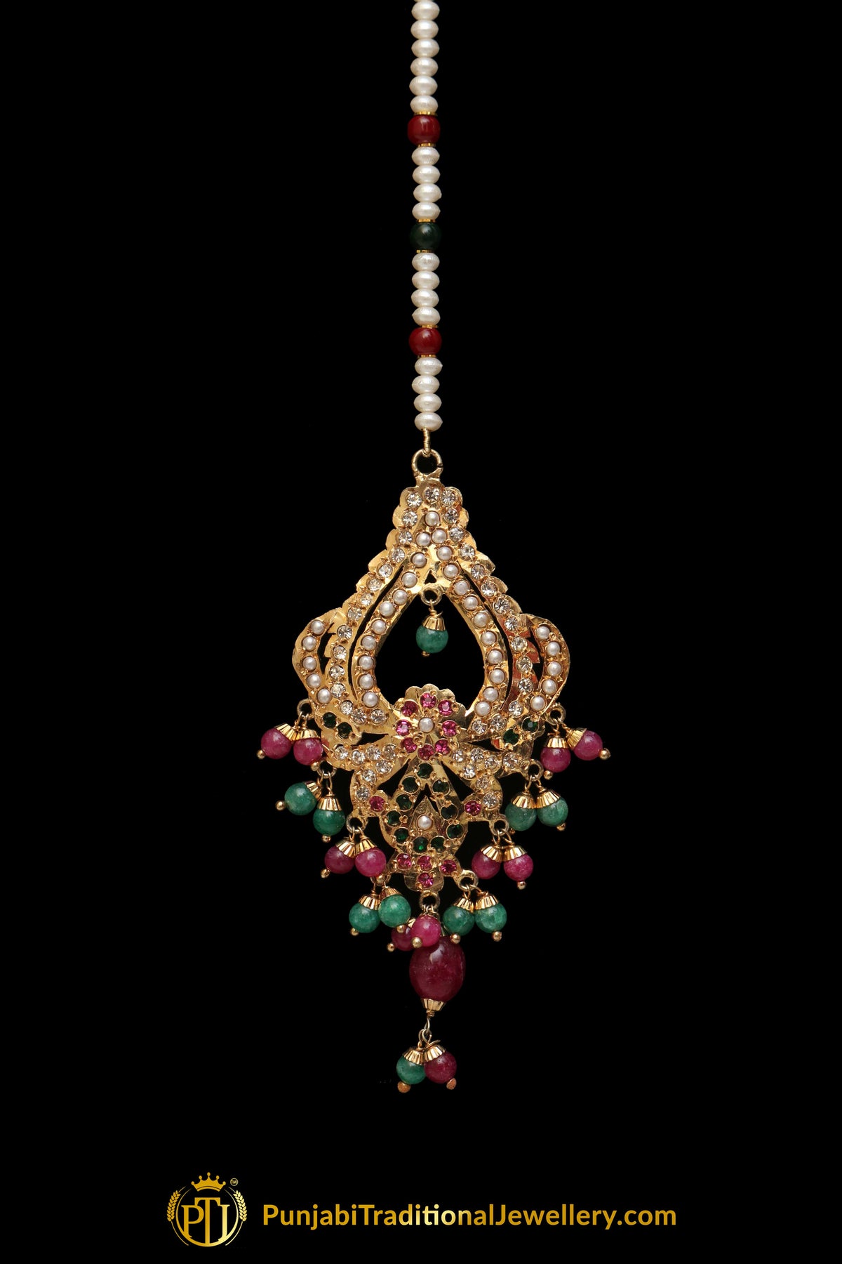 Multi Jadau Tikka By Punjabi Traditional Jewellery
