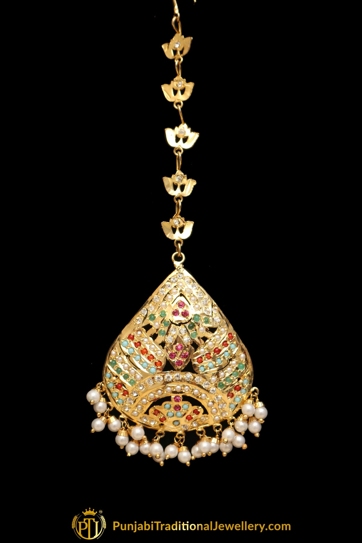 Multi Jadau Tikka By Punjabi Traditional Jewellery