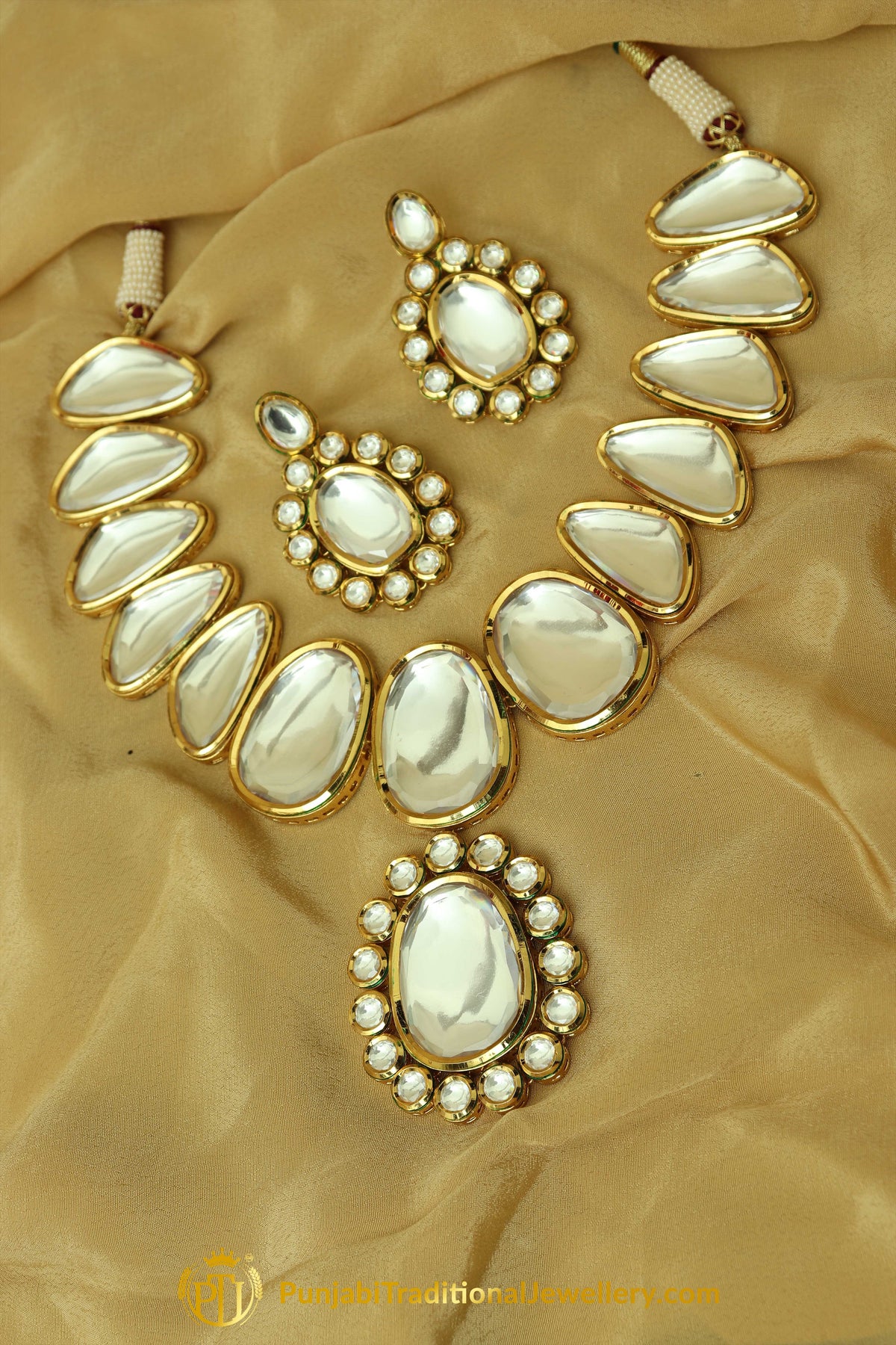 Kundan Necklace Set By Punjabi Taditional Jewellery