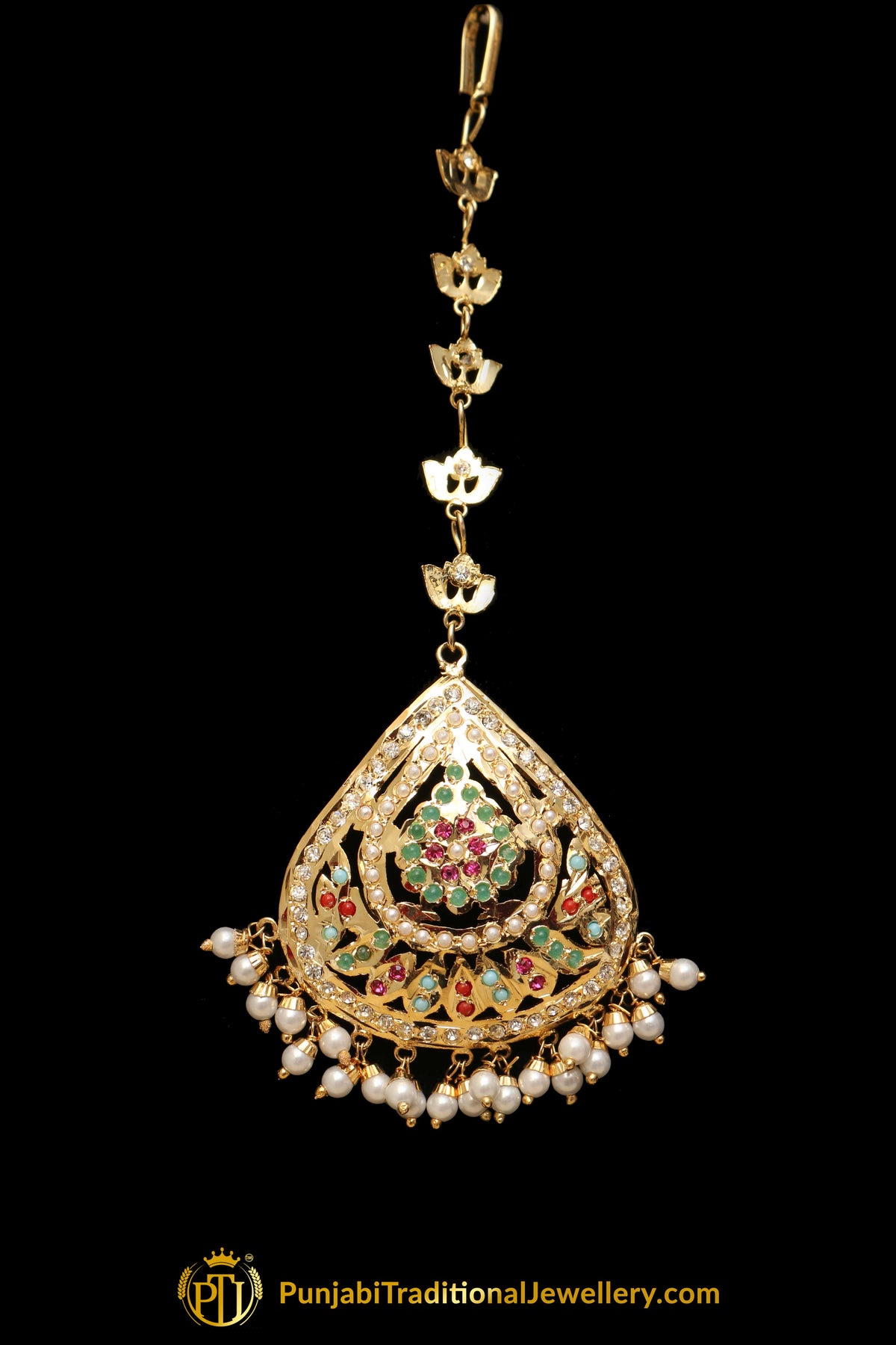 Multi Jadau Tikka By Punjabi Traditional Jewellery