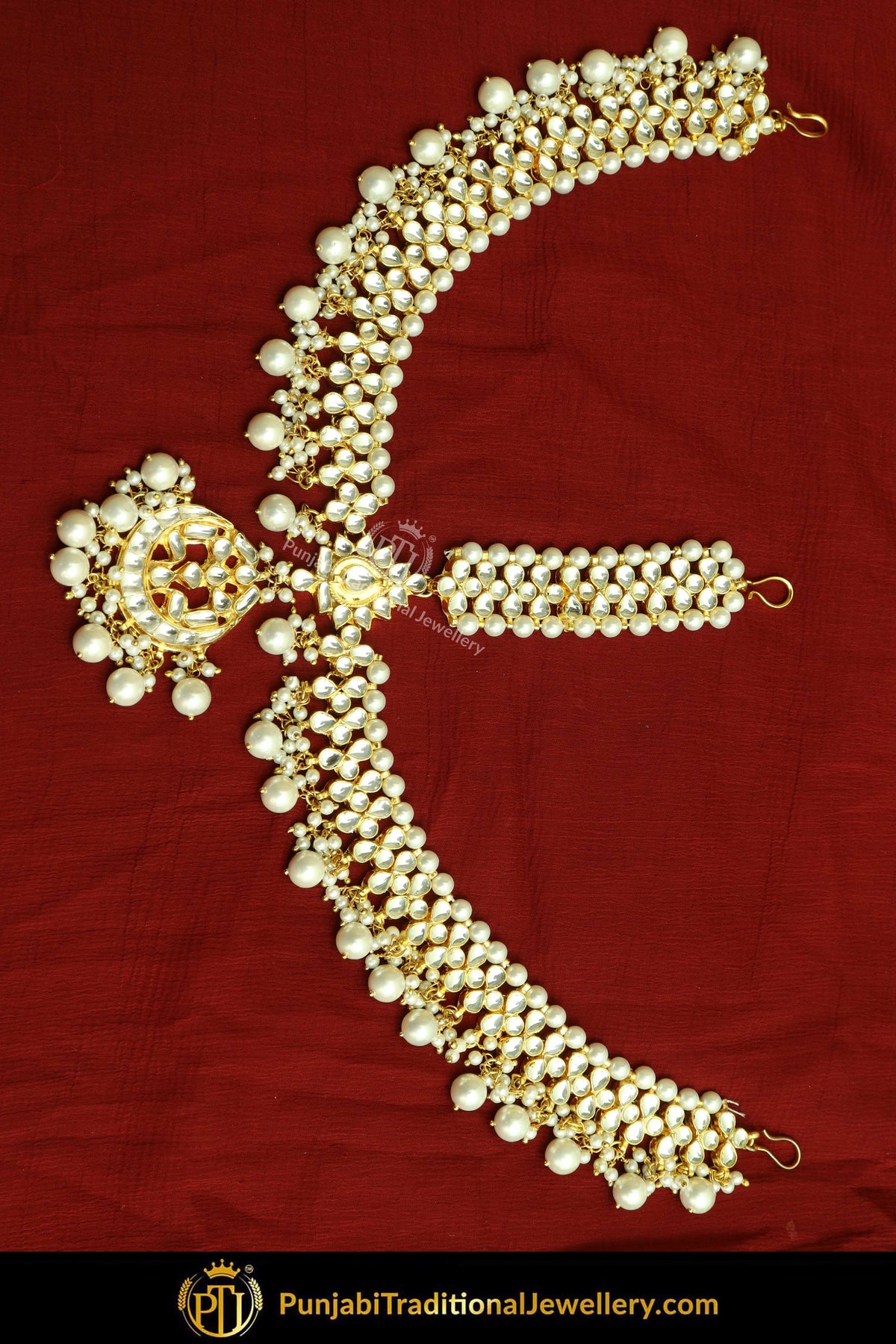 Gold Finished Kundan Matha Patti | Punjabi Traditional Jewellery Exclusive