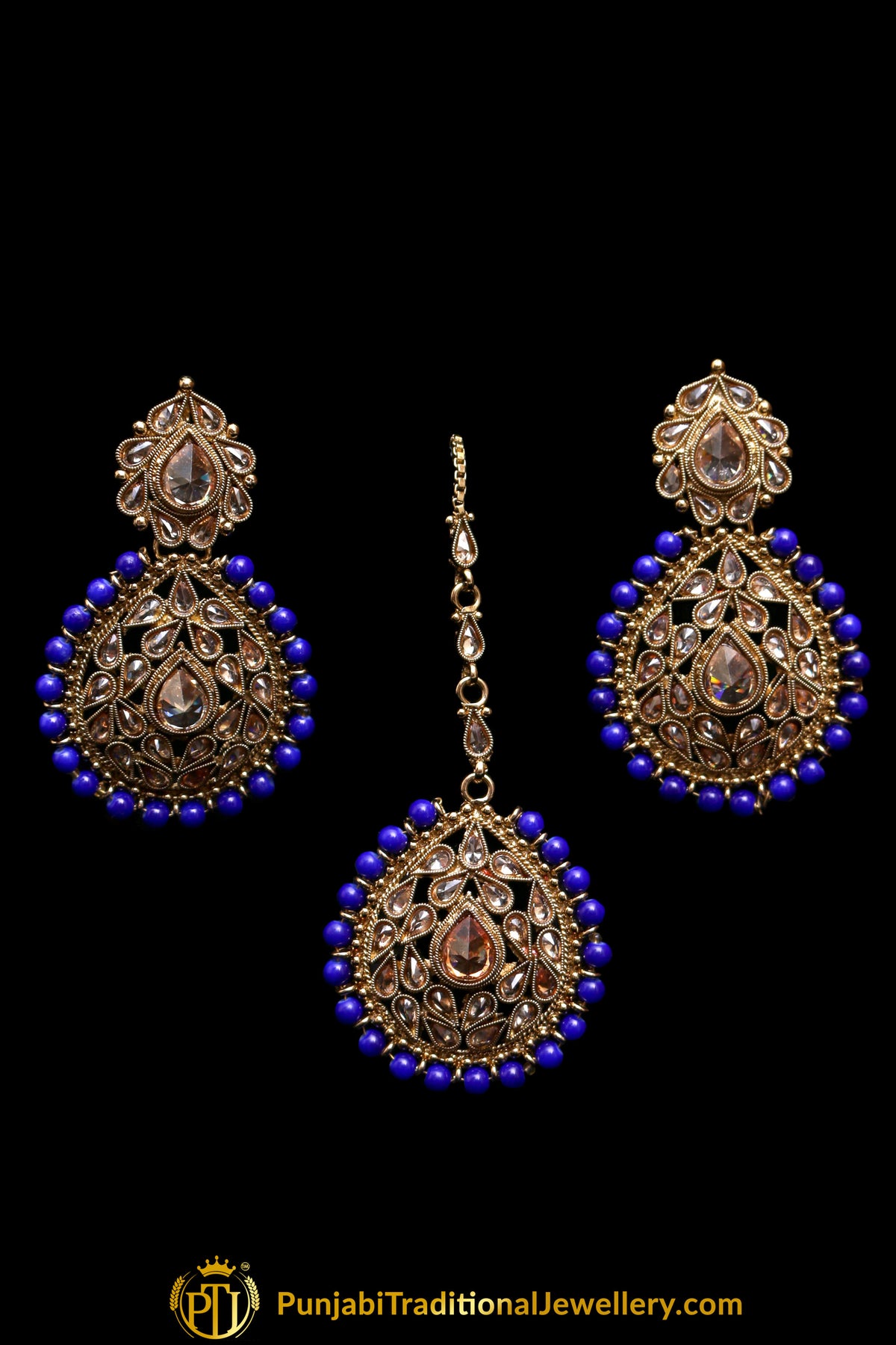 Khwabeeda Polki Necklace Set By Punjabi Traditional Jewellery