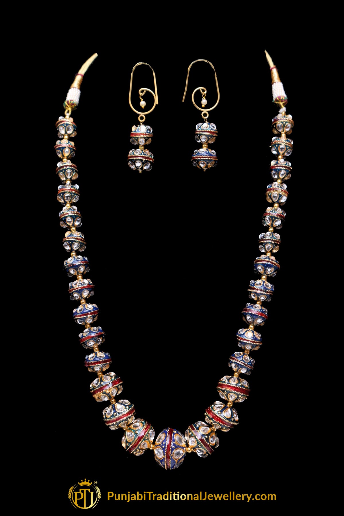 Multi Kundan Necklace Set By Punjabi Traditional Jewellery
