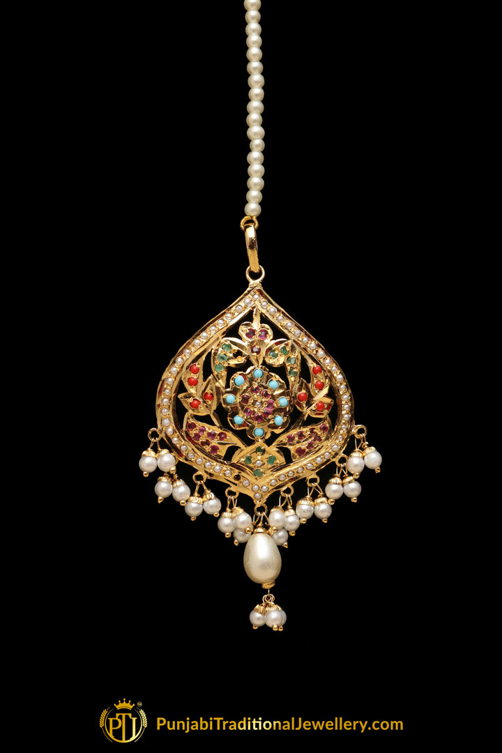 Multi Jadau Tikka By Punjabi Traditional Jewellery