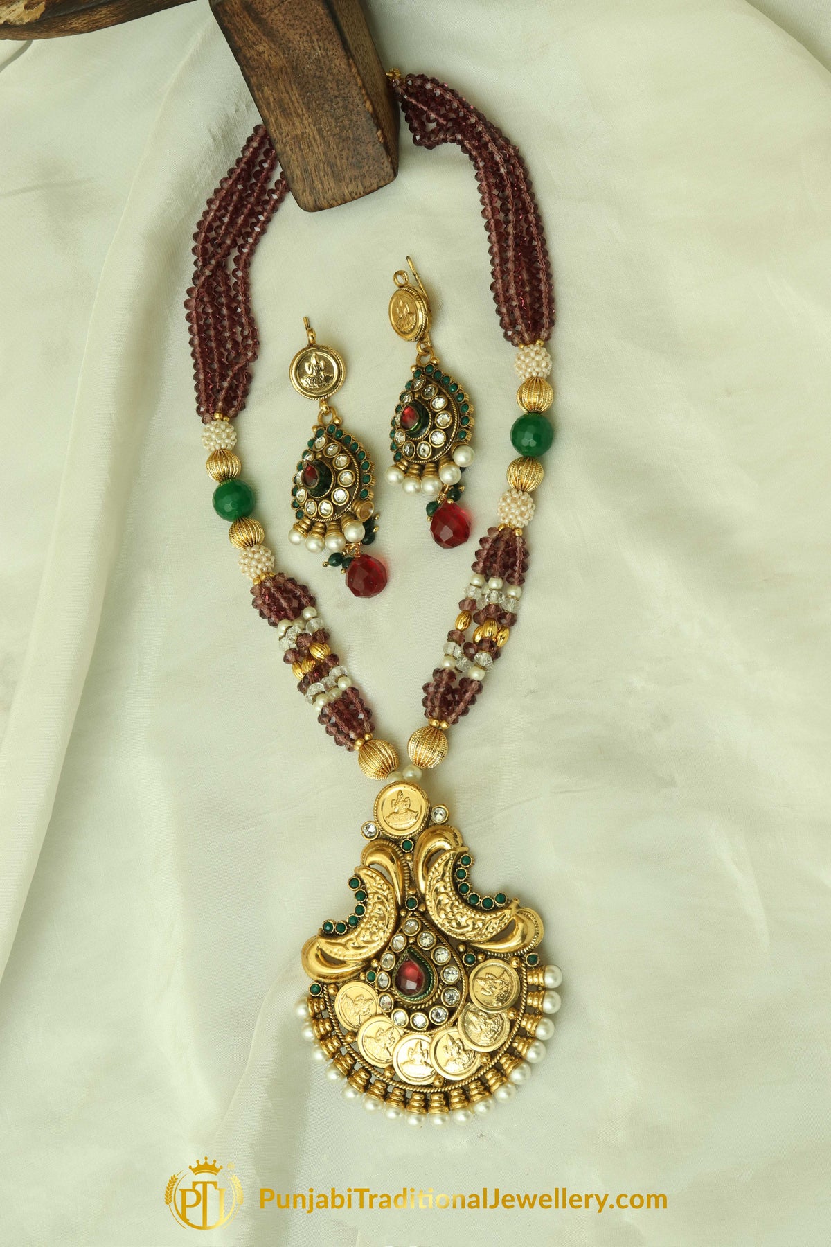 Gold Plated Jodha Necklace Set By Punjabi Traditional Jewellery