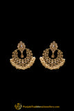 Champagne Stone Earrings By Punjabi Traditional Jewellery