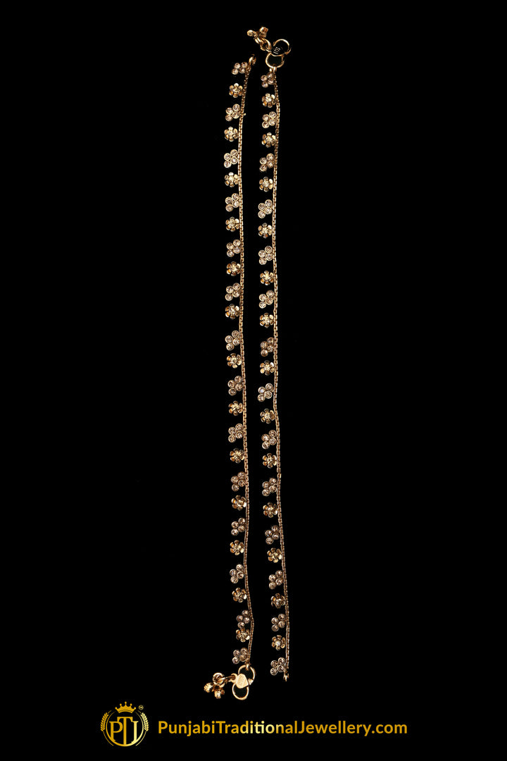 Jerkan & Antique Gold Payal By Punjabi Traditional Jewellery