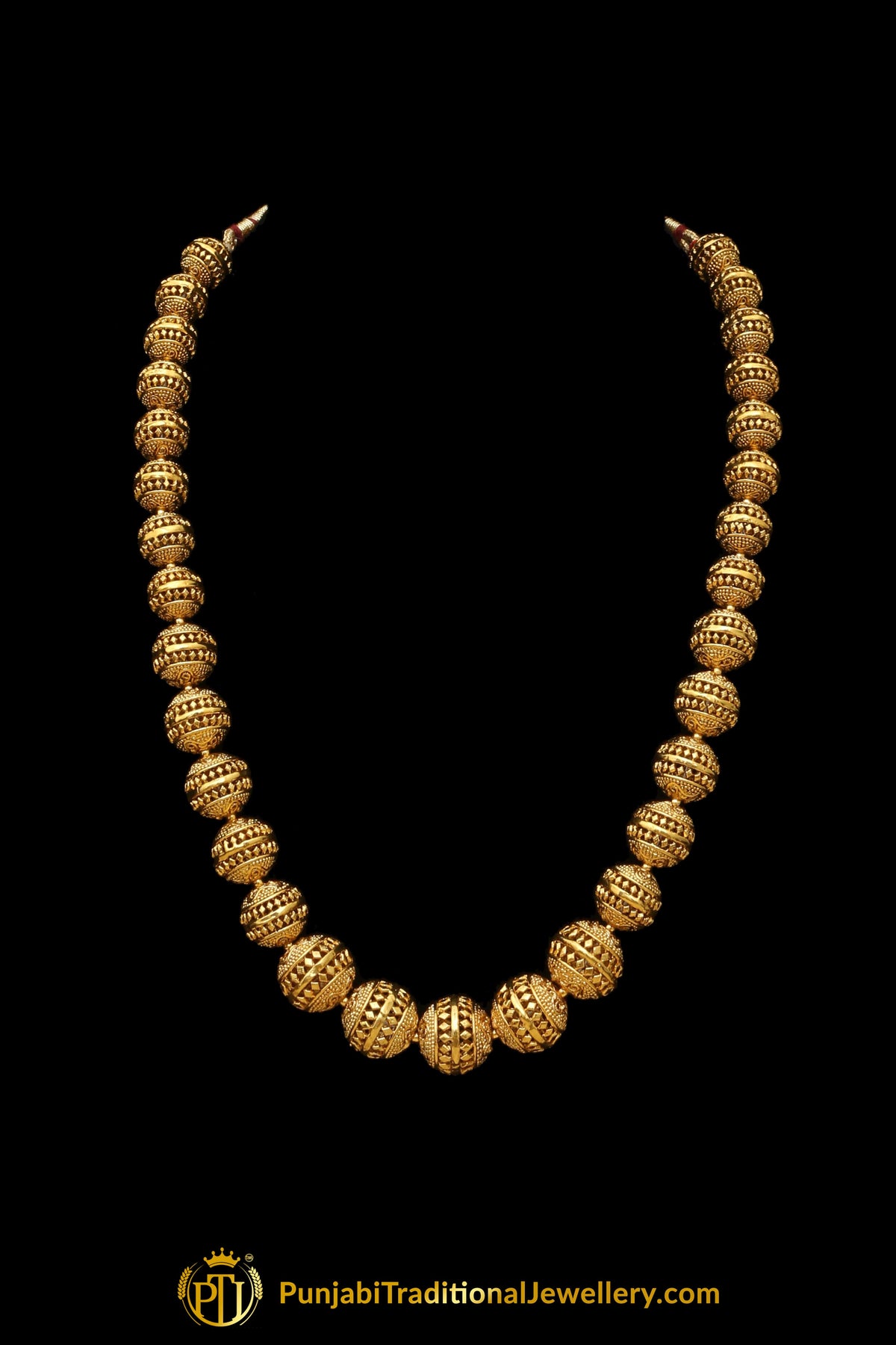 Antique Gold Necklace Set By Punjabi Traditional Jewellery