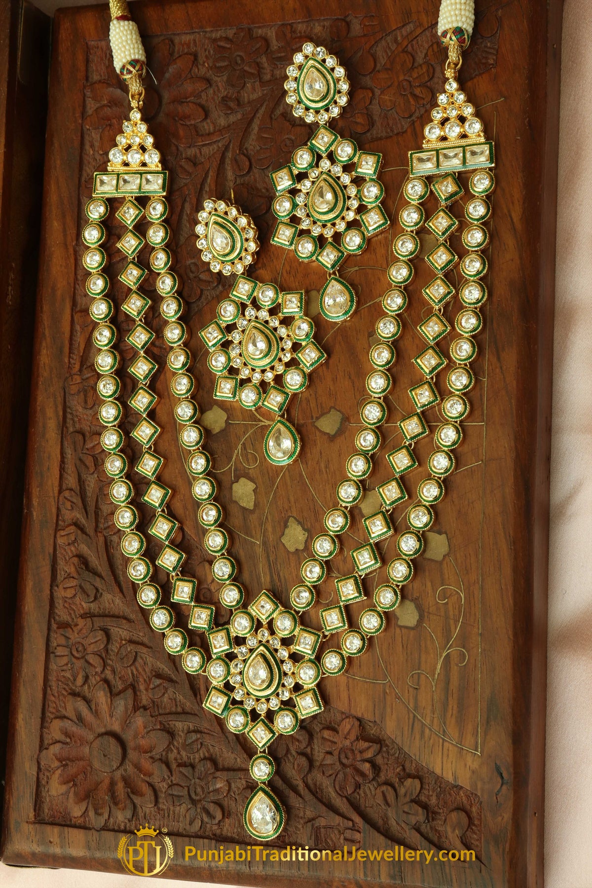 Polki Necklace Set By Punjabi Traditional Jewellery