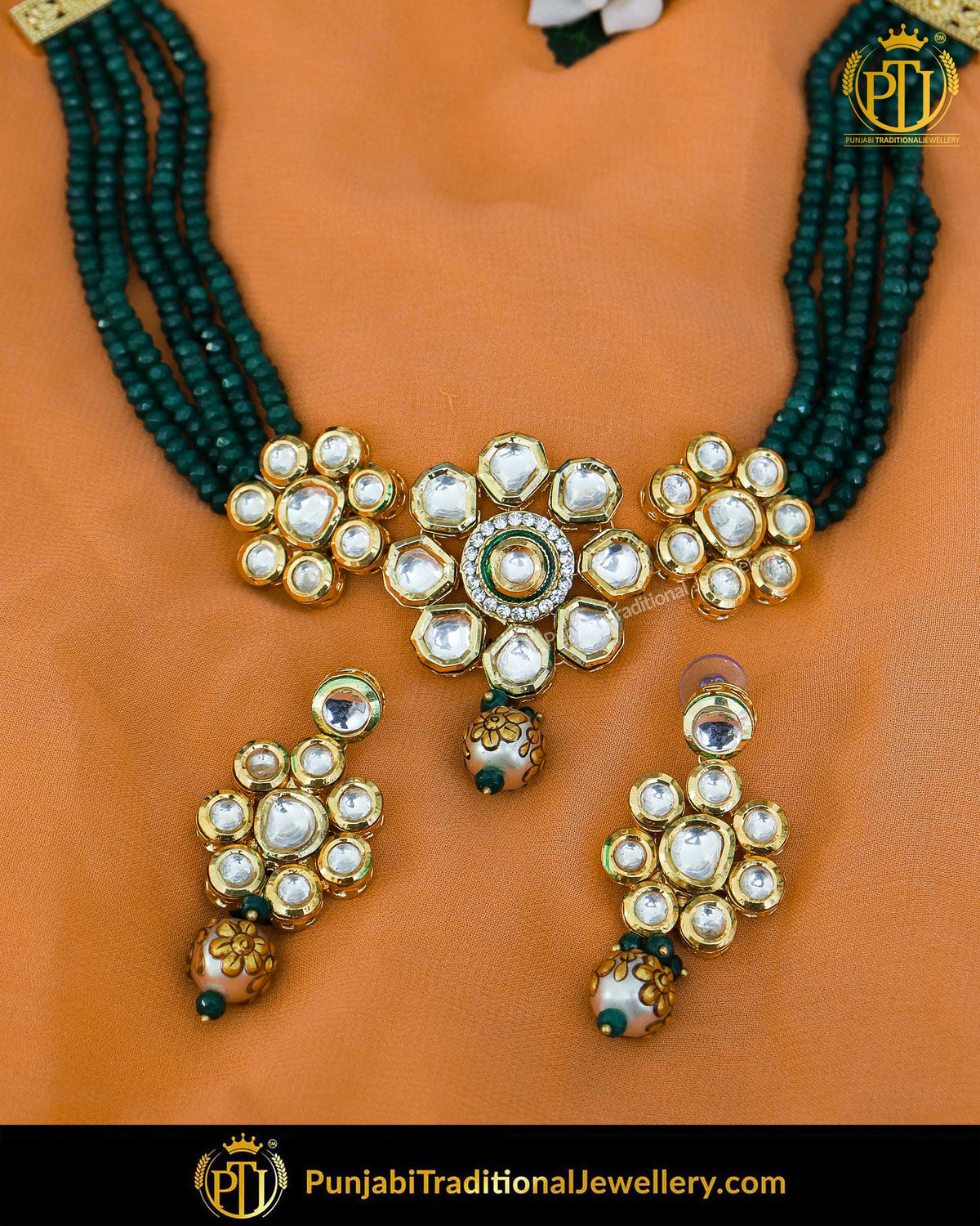 Gold Finished Kundan Choker Set | Punjabi Traditional Jewellery Exclusive
