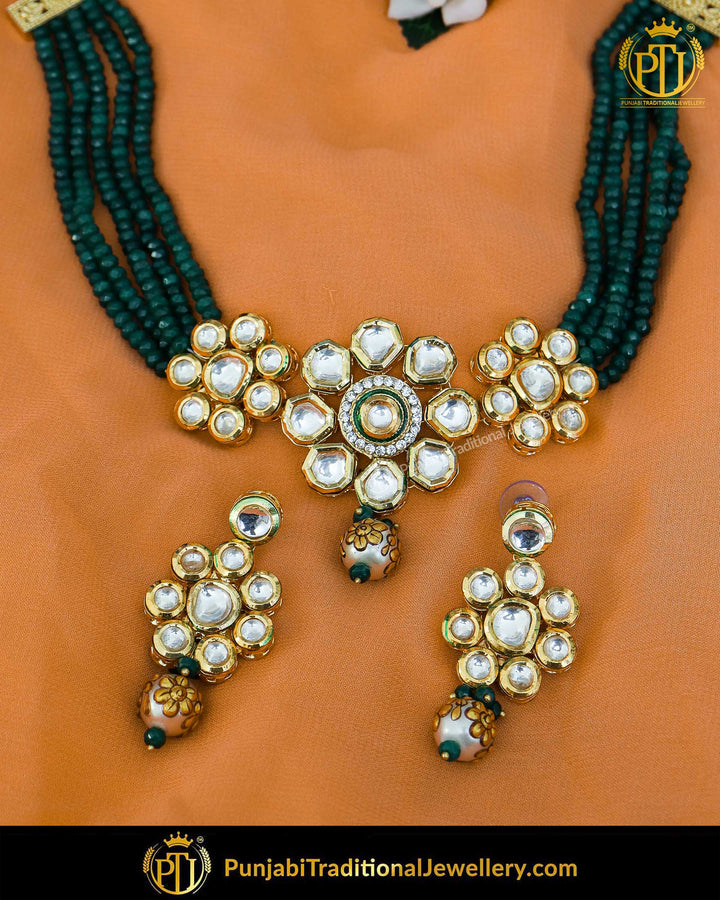 Gold Finished Kundan Choker Set | Punjabi Traditional Jewellery Exclusive