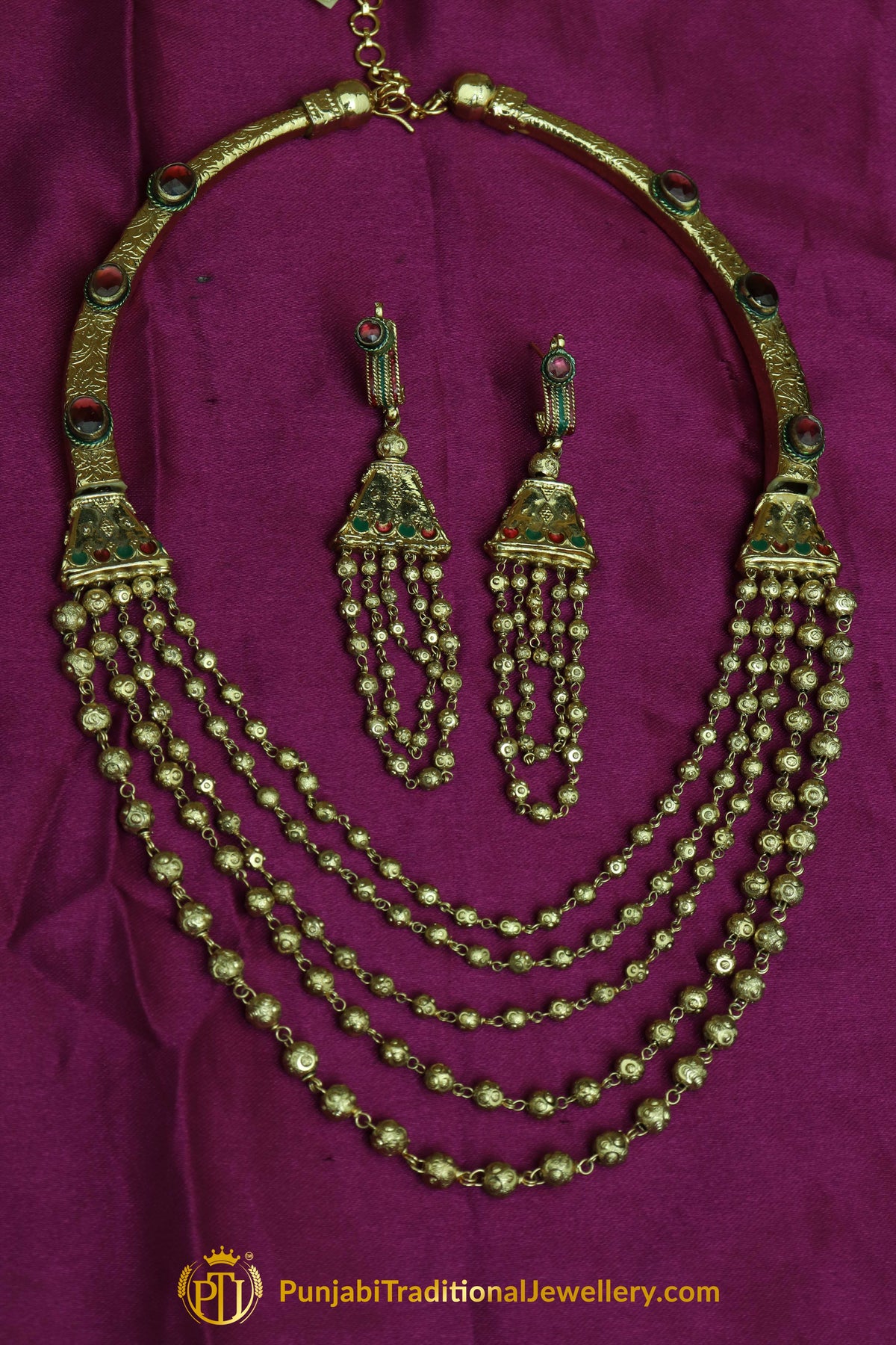 Jodha Necklace Set By Punjabi Traditional Jewellery