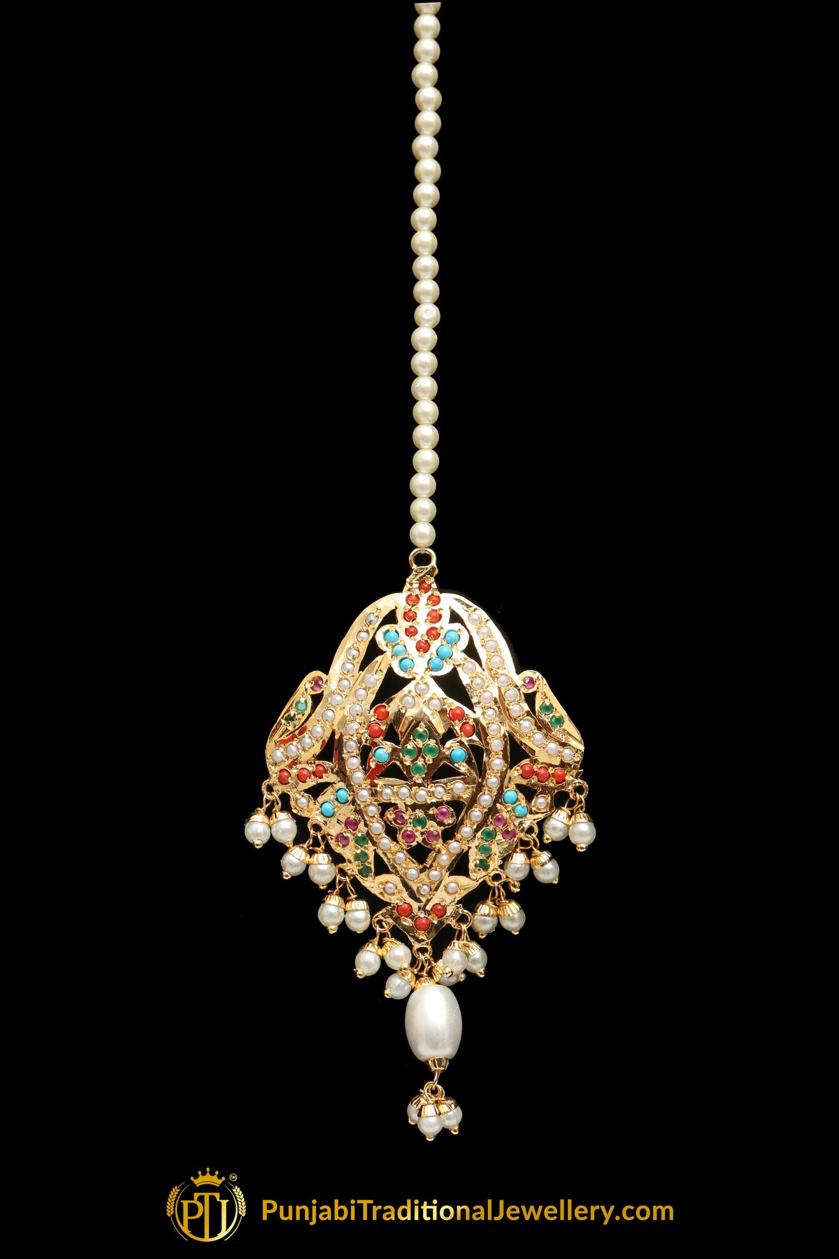 Multi Jadau Tikka By Punjabi Traditional Jewellery