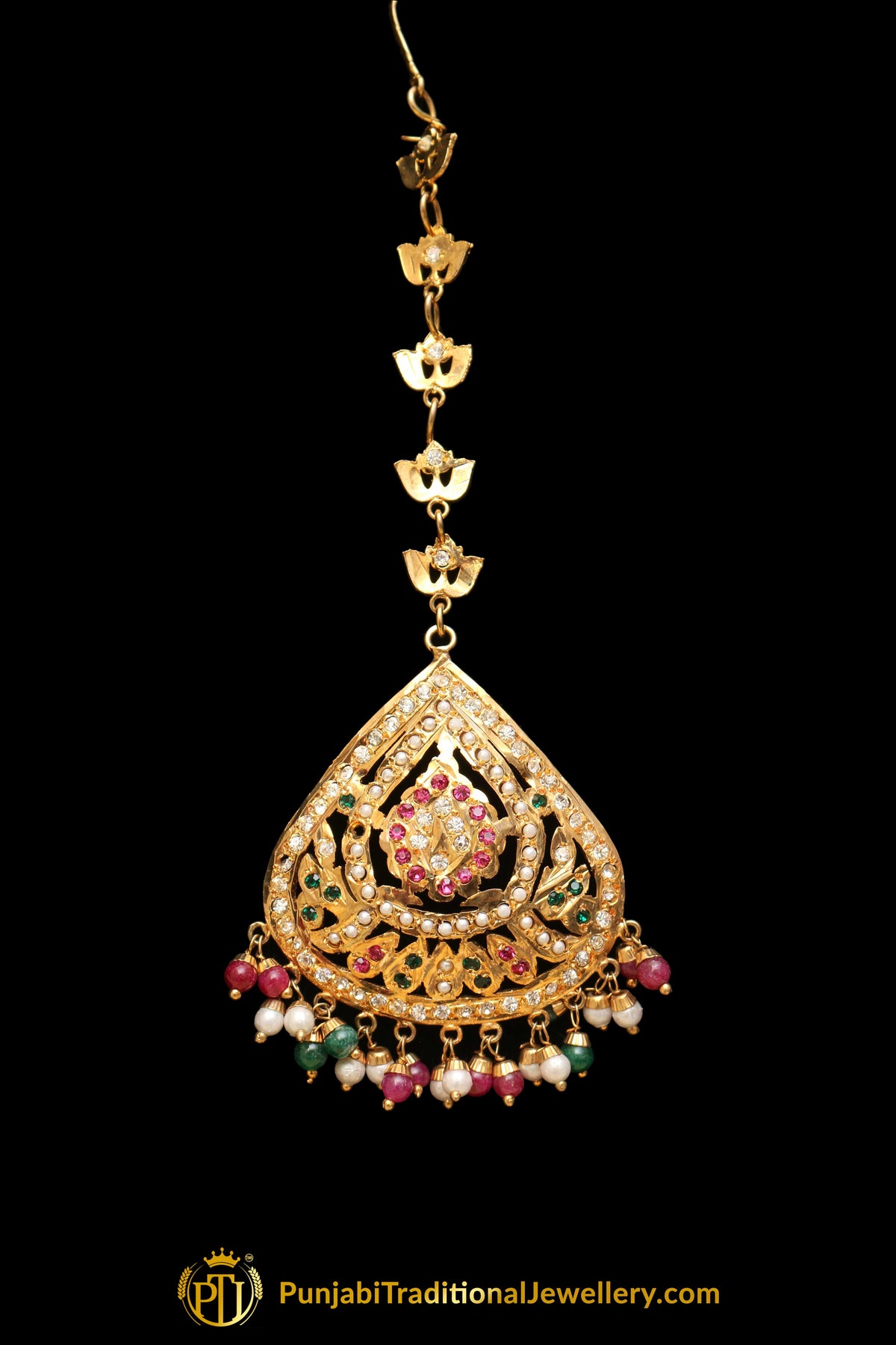 Multi Jadau Tikka By Punjabi Traditional Jewellery