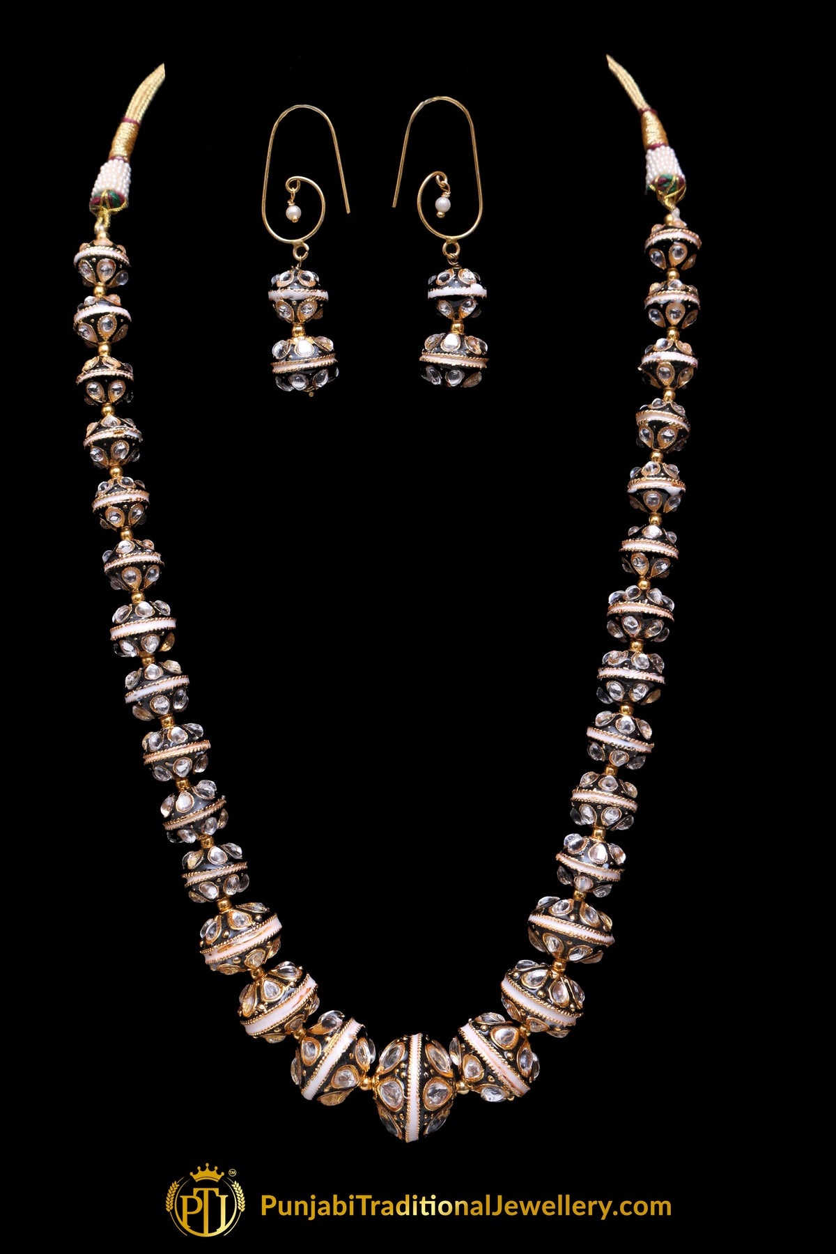 Mala Meena Necklace Set By Punjabi Traditional Jewellery
