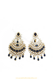 Gold Finished Blue AD Earrings By  PTJ