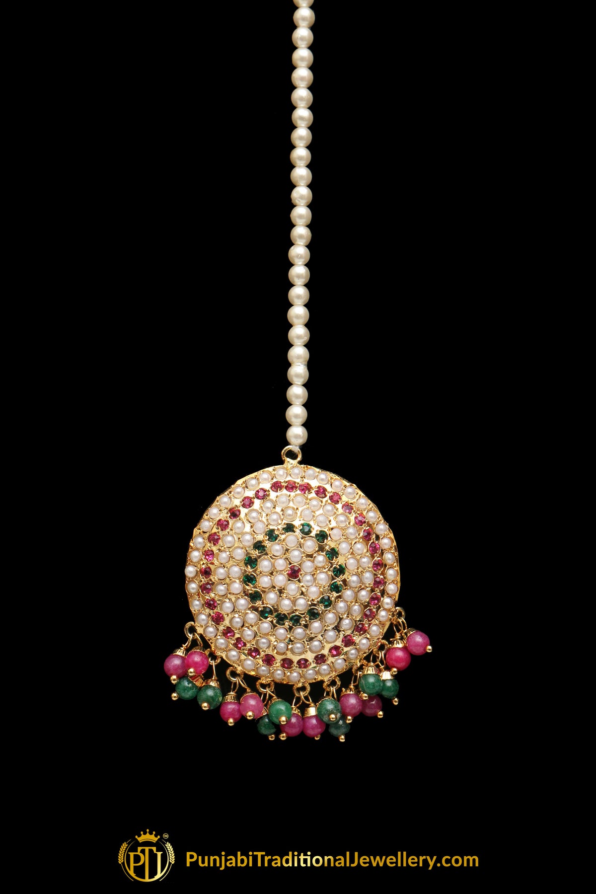 Multi Jadau Tikka By Punjabi Traditional Jewellery
