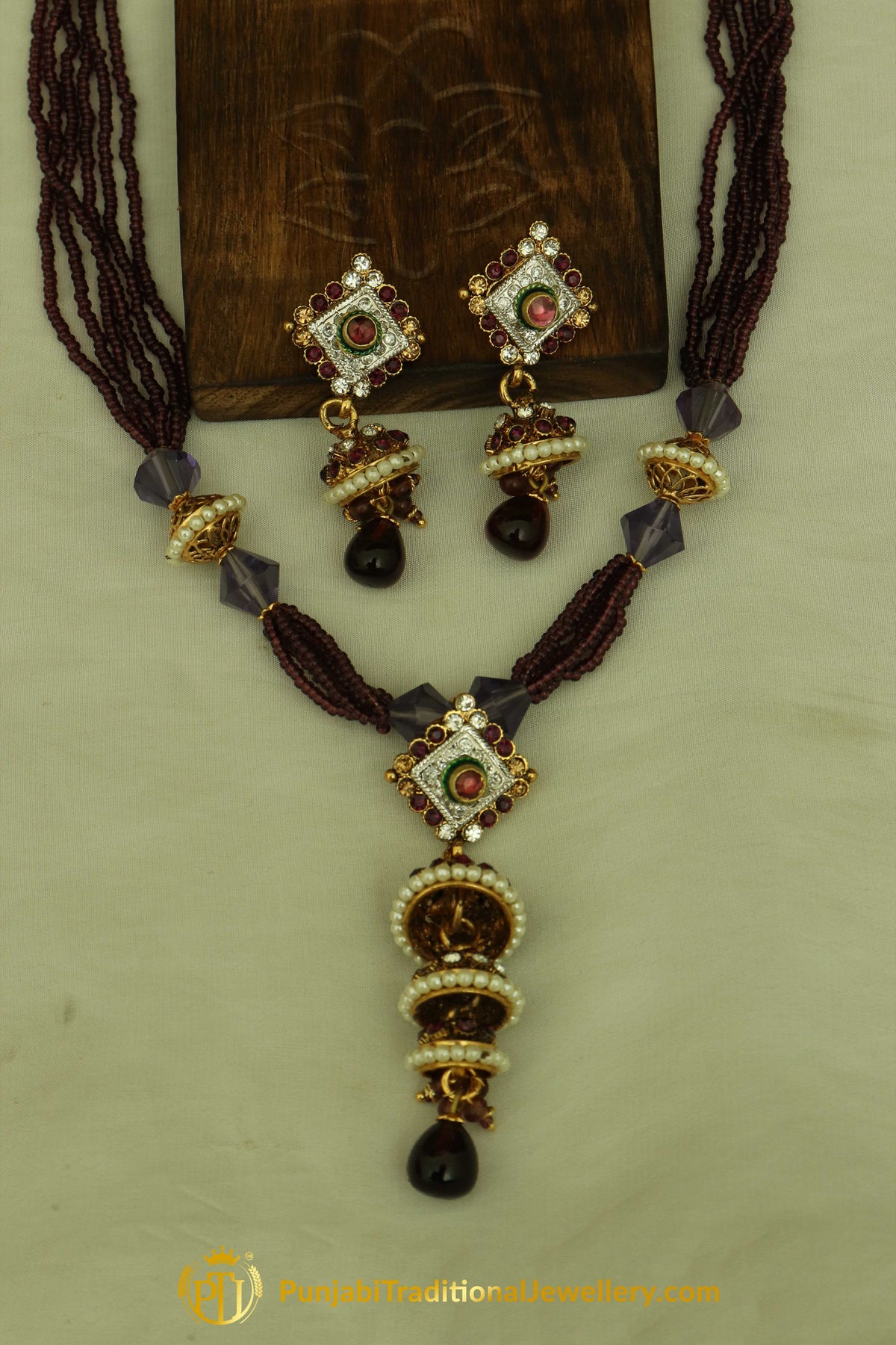 Rani Jodha Mala Necklace Set By Punjabi Traditional Jewellery