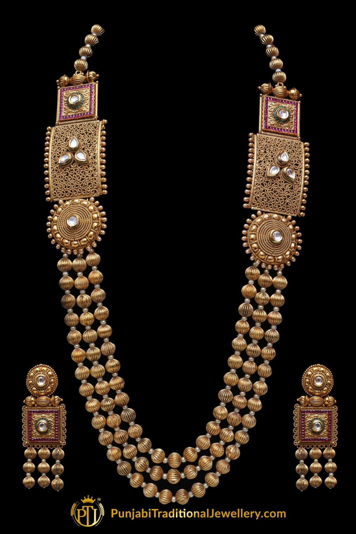 Jodha Necklace Set By Punjabi Traditional Jewellery
