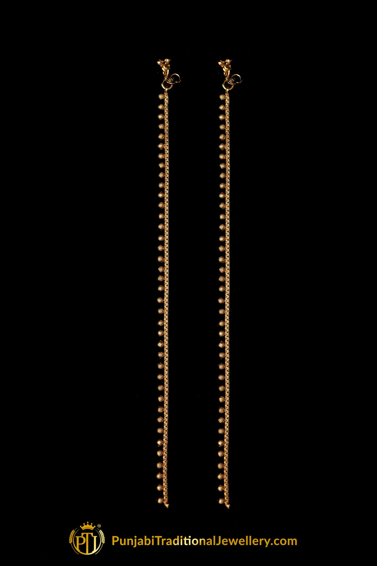 Antique Gold Payal By Punjabi Traditional Jewellery