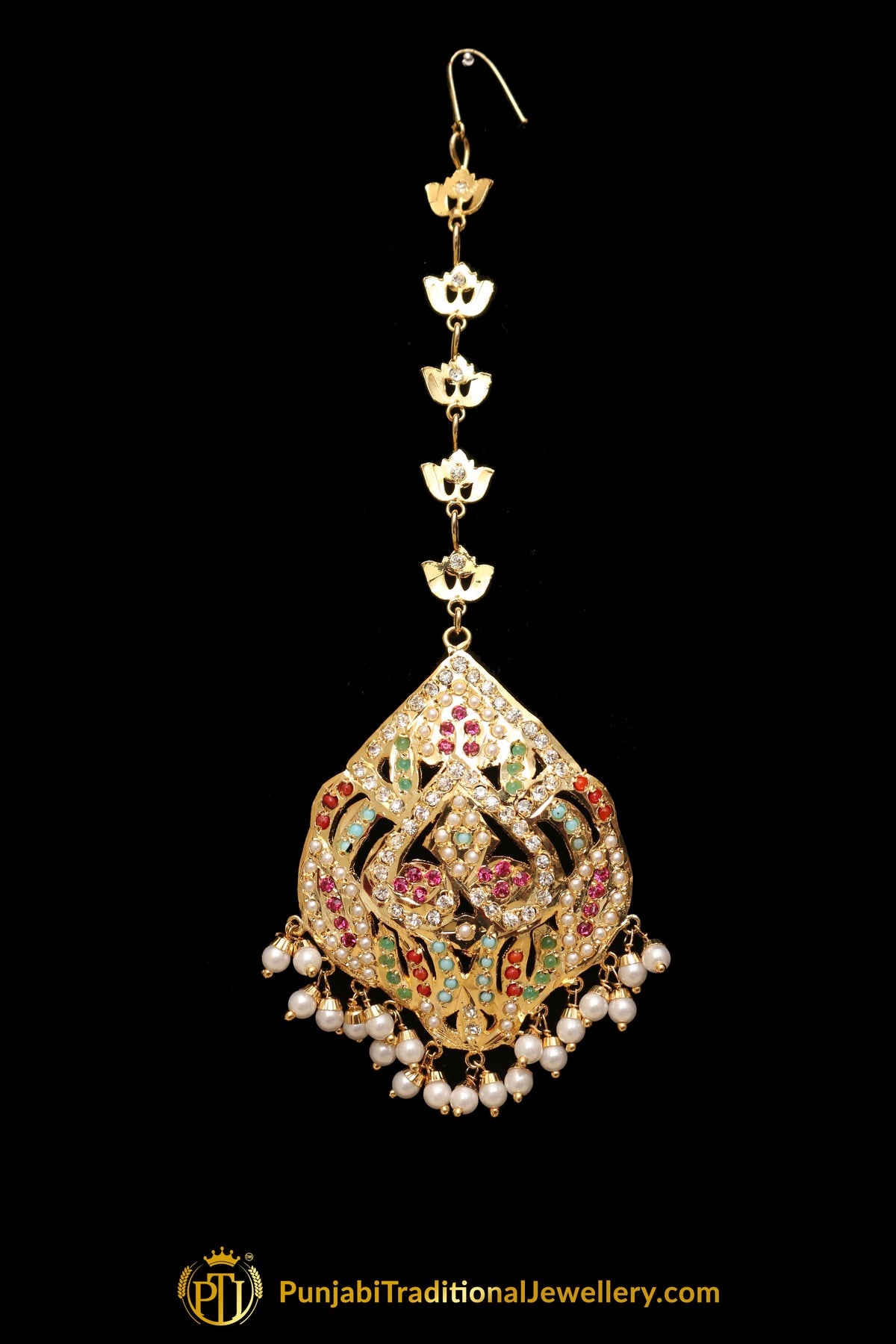 Multi Jadau Tikka By Punjabi Traditional Jewellery