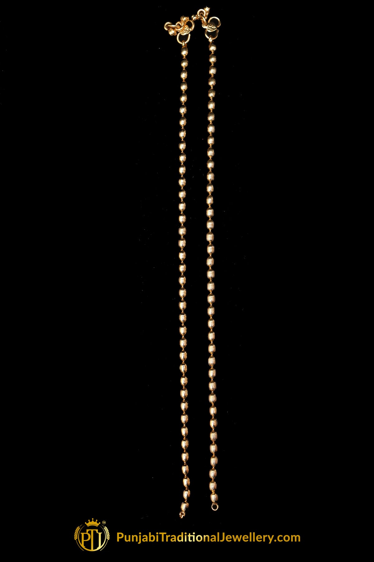 Antique Gold Payal By Punjabi Traditional Jewellery