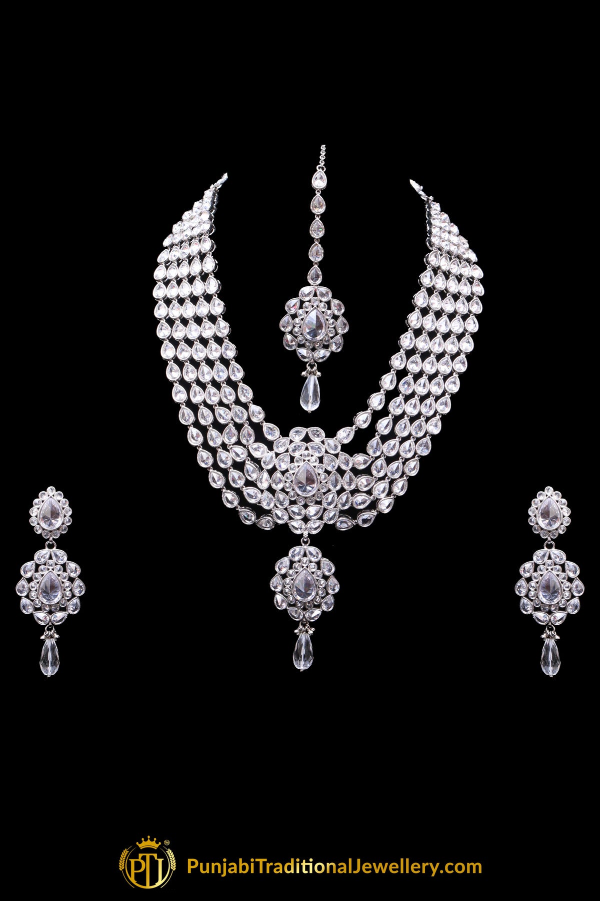 Polki Necklace Set By Punjabi Traditional Jewellery