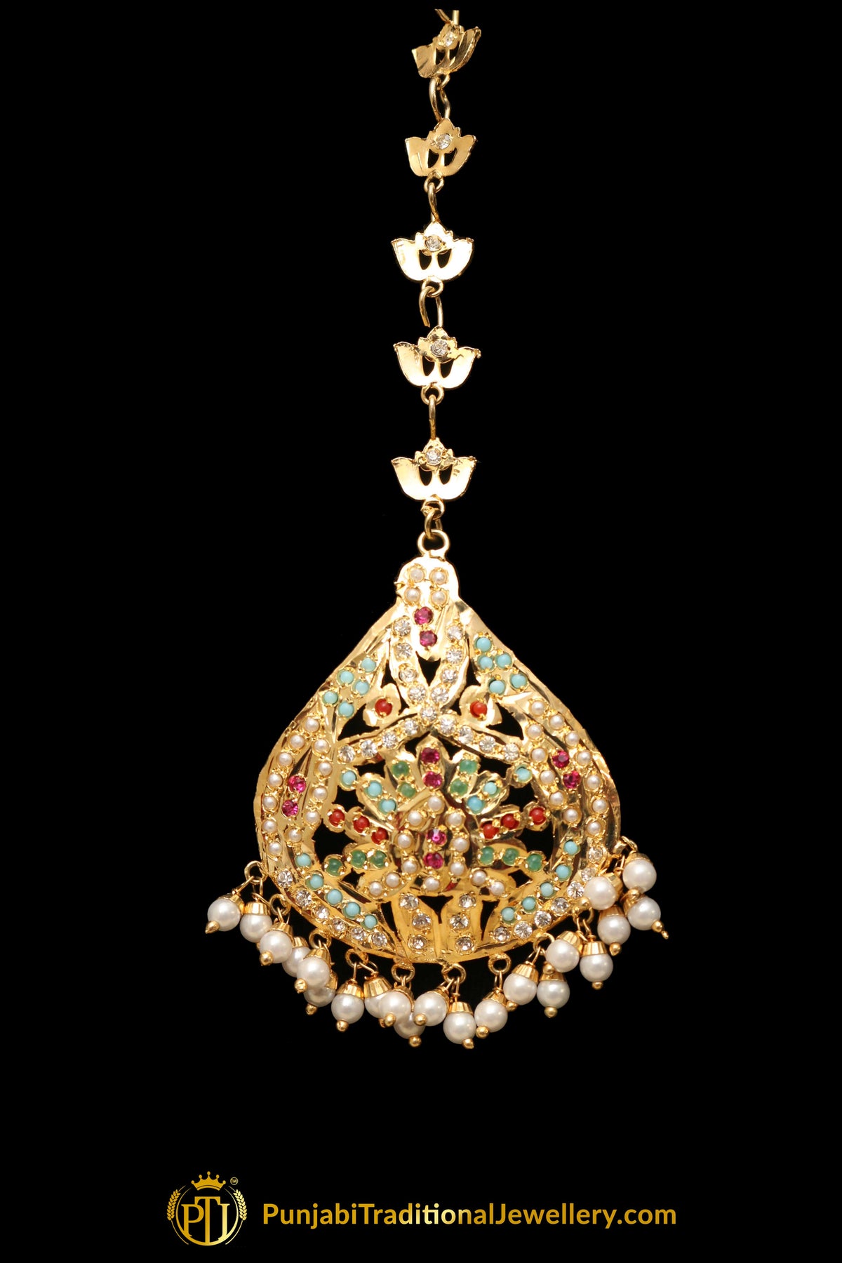 Multi Jadau Tikka By Punjabi Traditional Jewellery
