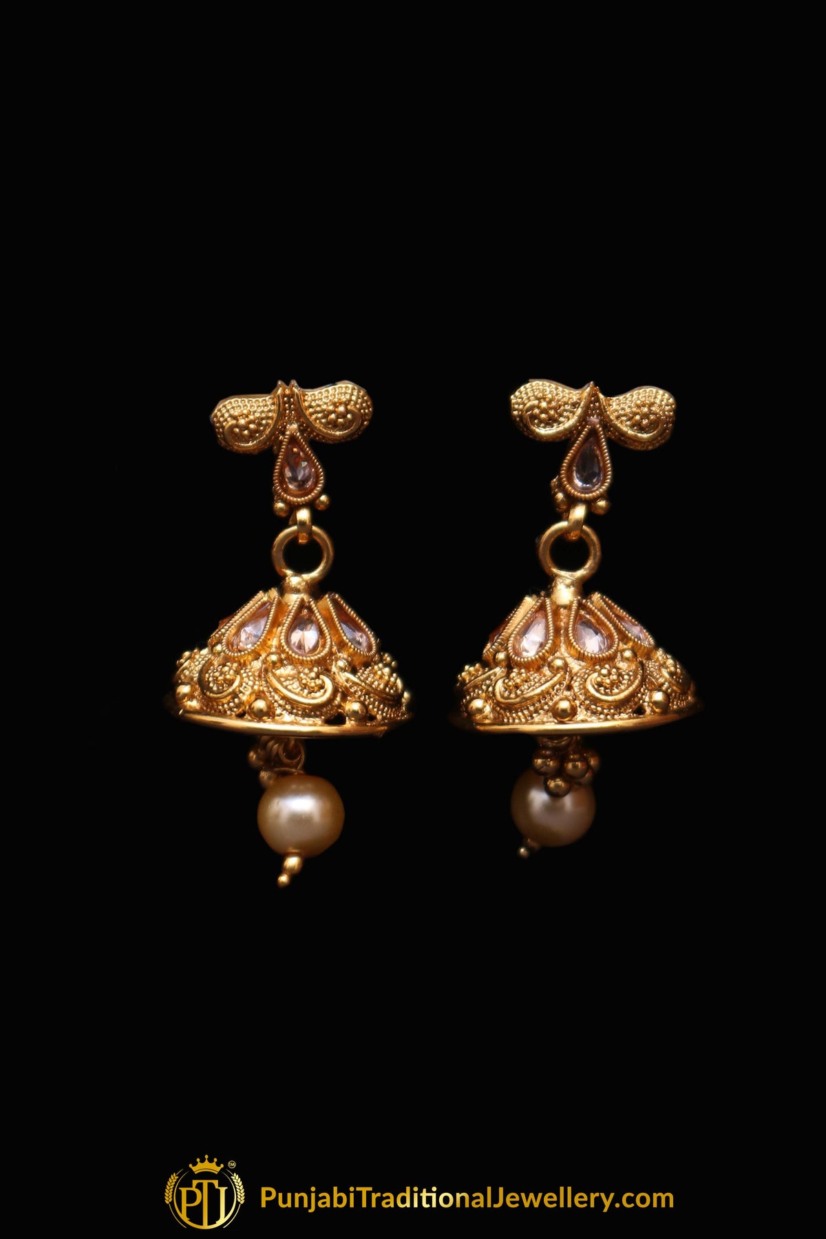 Muntazir Polki  Necklace Set By Punjabi Traditional Jewellery