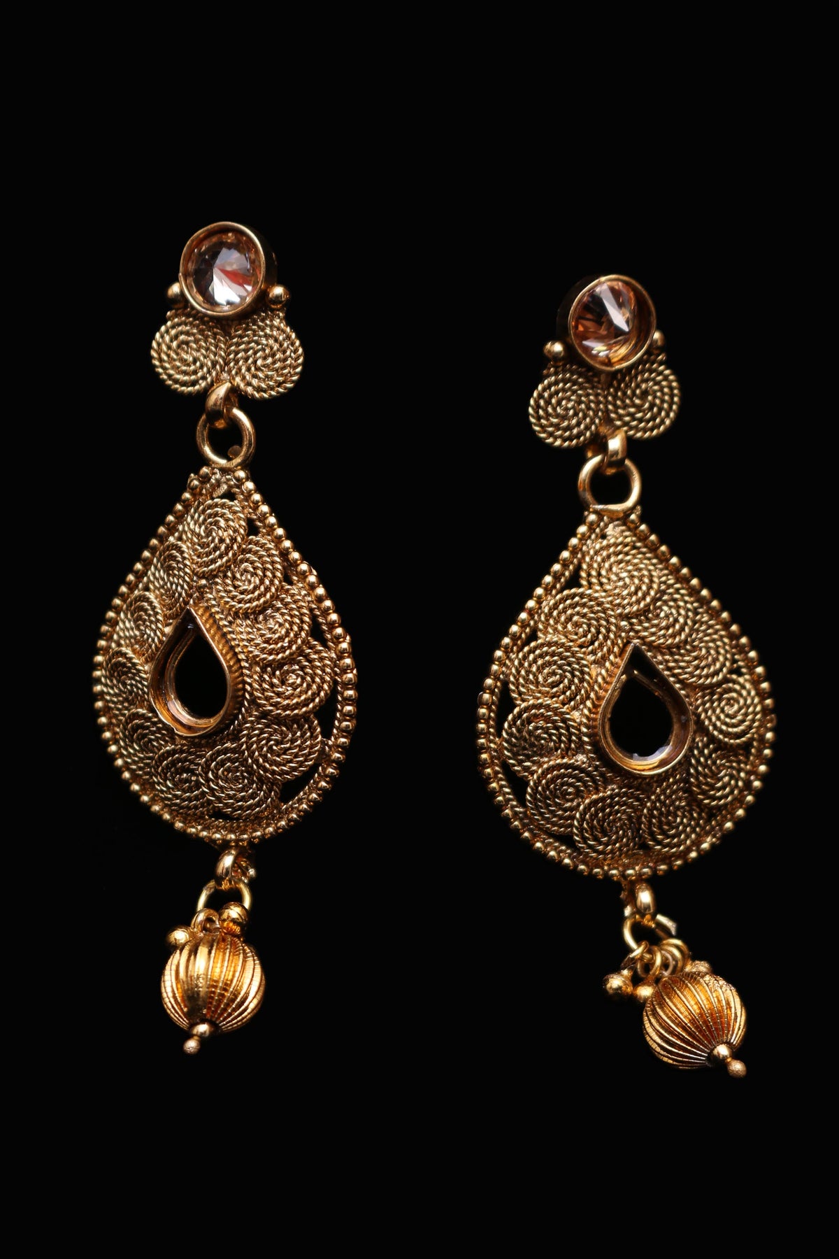 Ikhlaas Antique Gold Necklace Set By Punjabi Traditional Jewellery