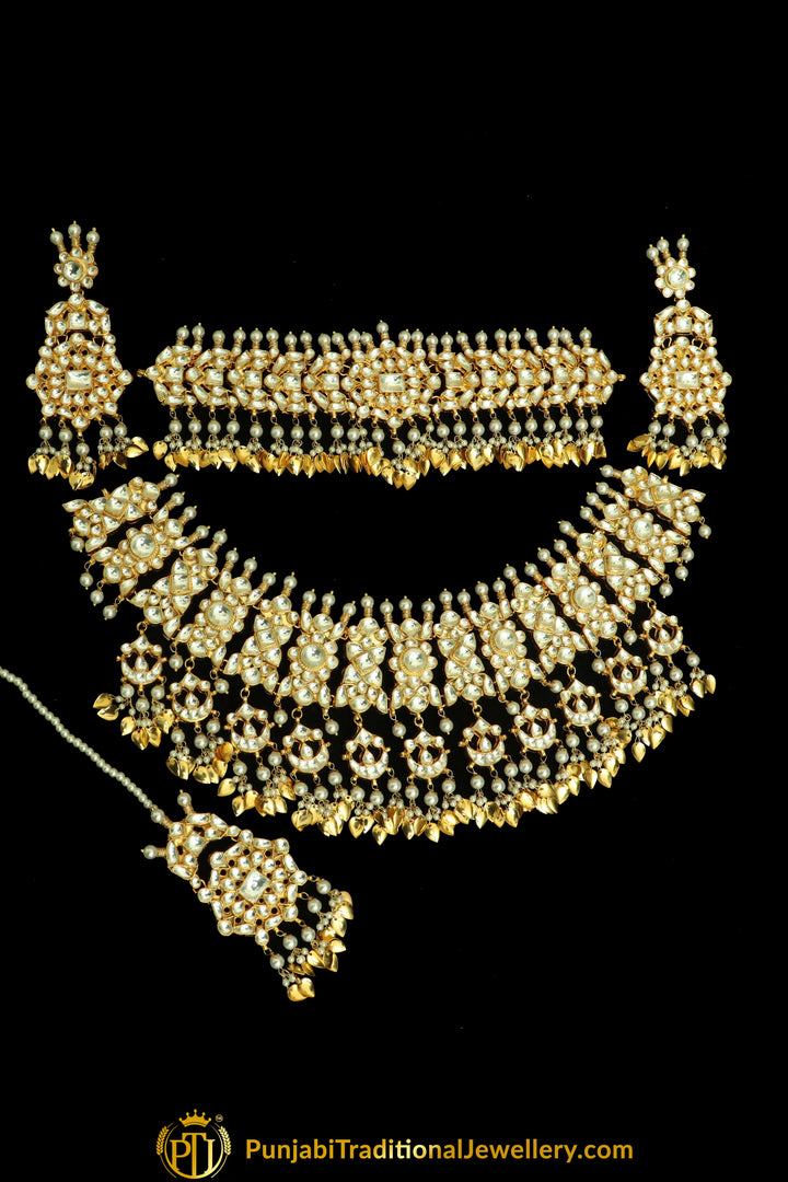 Fakhirah Kundan Pippal Patti only Choker | Punjabi Traditional Jewellery Exclusive