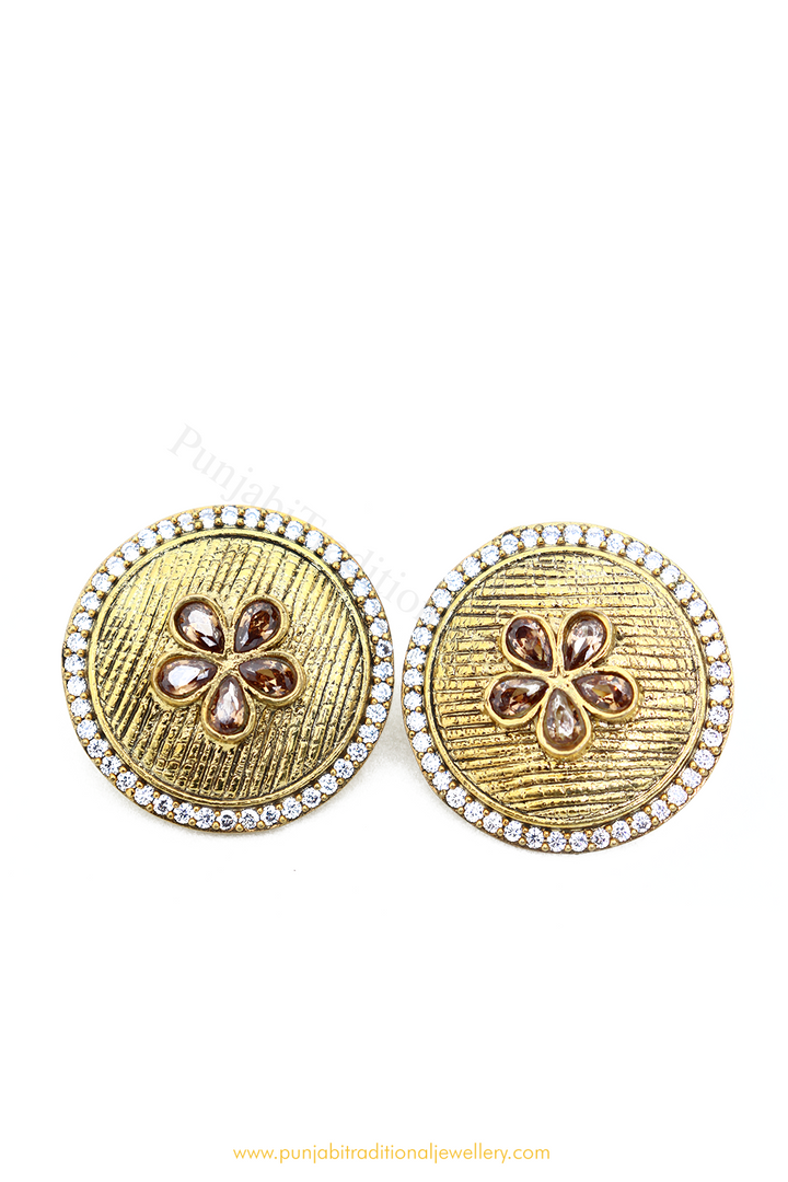 Antique Gold Finished Studs By  PTJ