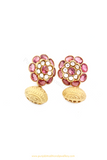 Gold Finished Pink Studs By PTJ