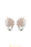 Gold Finished Earrings by PTJ