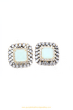 Oxidised Firoza Studs By PTJ