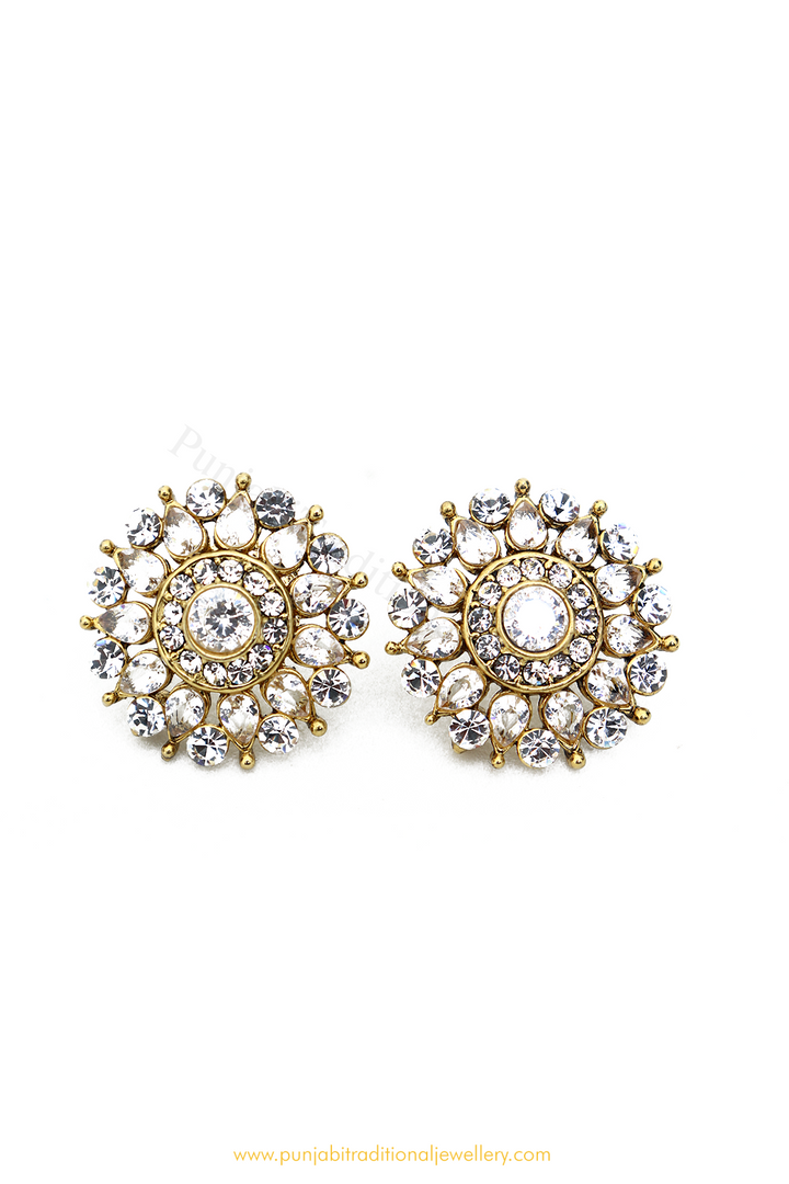 Gold Finished AD Studs By PTJ
