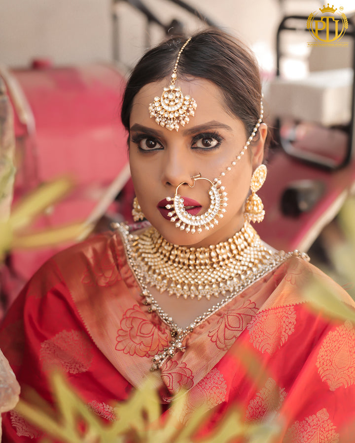 Rabia Kundan Pearl Bridal Jewellery | Rawayat by Punjabi Traditional Jewellery