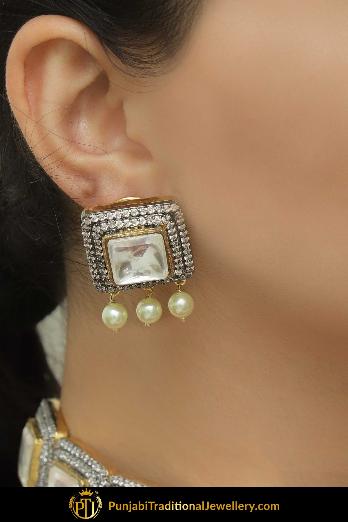 Fiza Gold Finished Kundan Choker Set | Punjabi Traditional Jewellery Exclusive