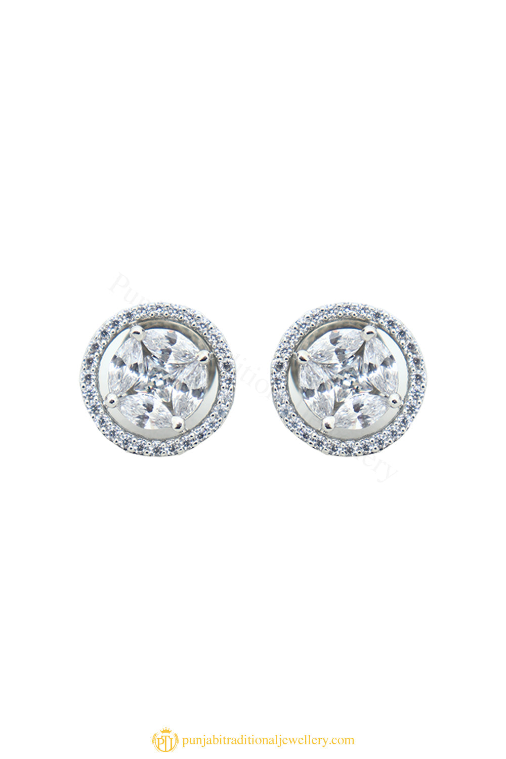 Gold Finished Earrings by PTJ