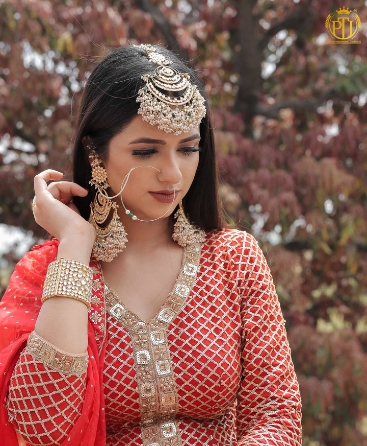 Areefa Pearl Openable Karra Bangles | Rawayat by Punjabi Traditional Jewellery
