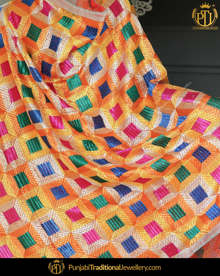 Satrangi Color Phulkari | Punjabi Traditional Jewellery Exclusive