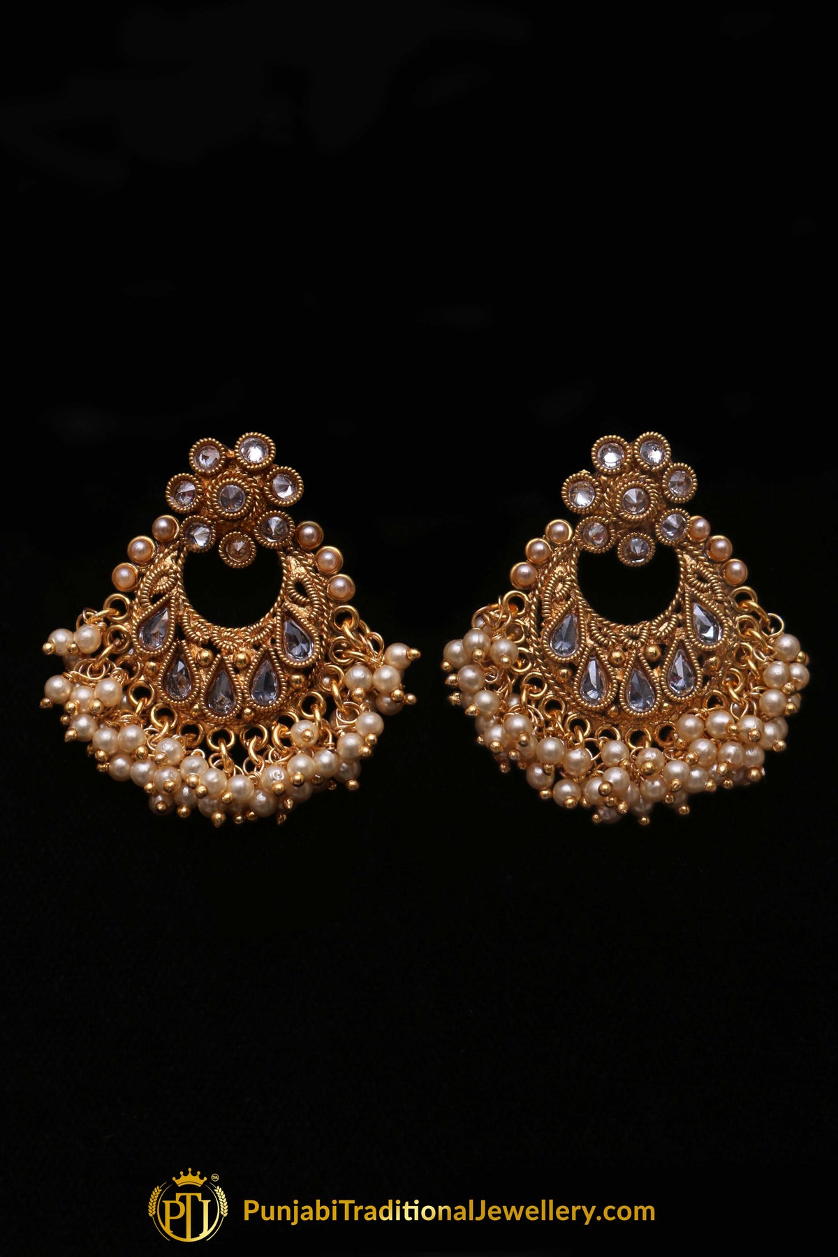 Vasl Polki Nacklace Set By Punjabi Traditional Jewellery